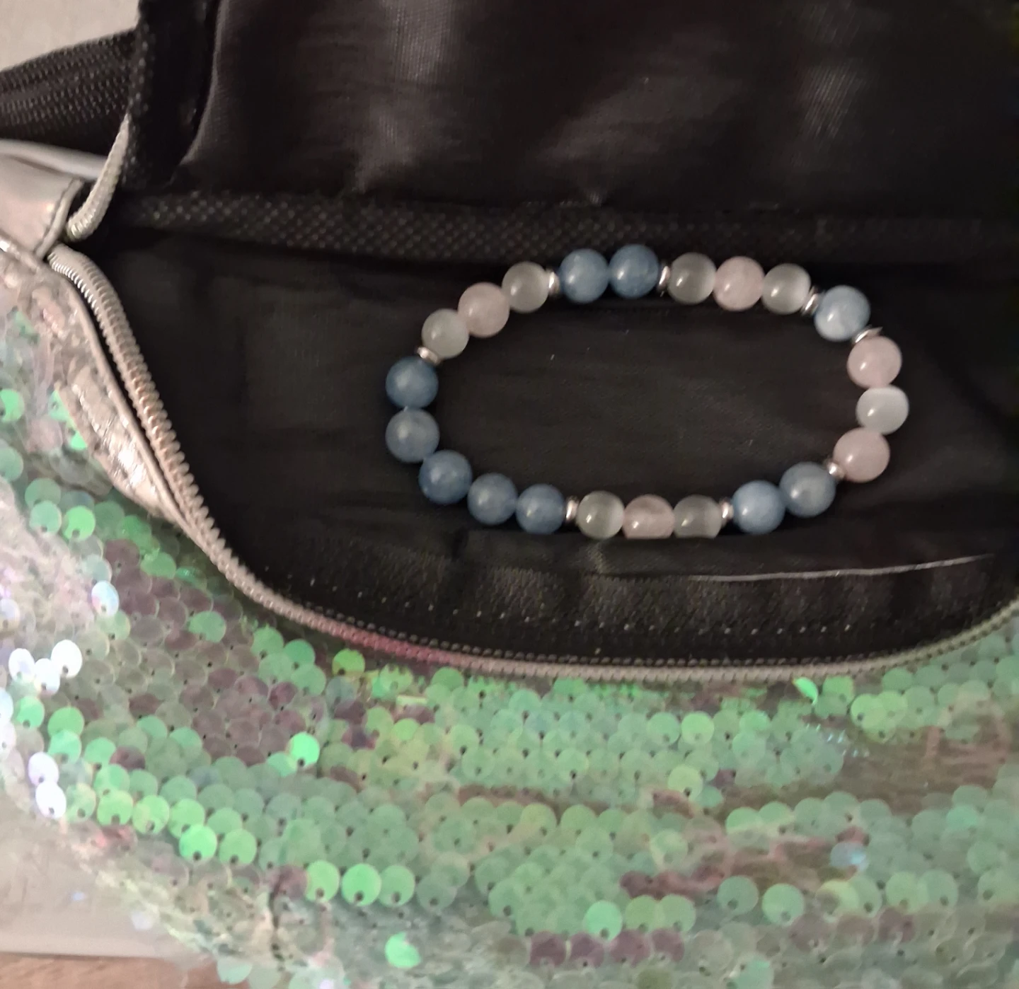 Sequin Fanny Pack with Beaded Bracelet - photo 2