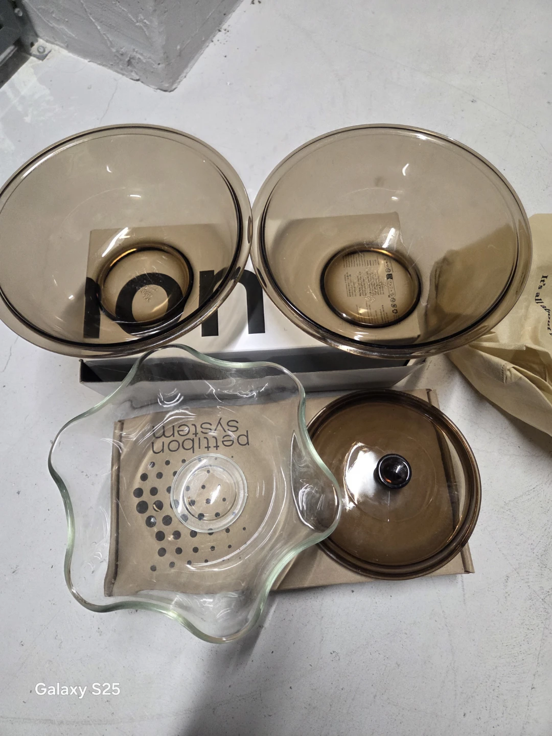 Pyrex Vision Ware Bowls with Lid