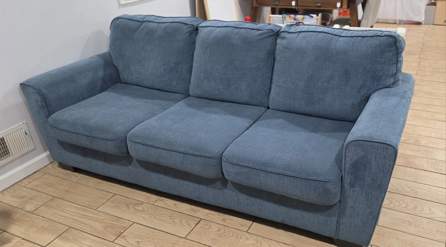 Blue 3-Seater Sofa / Couch — $175 OBO - photo 2