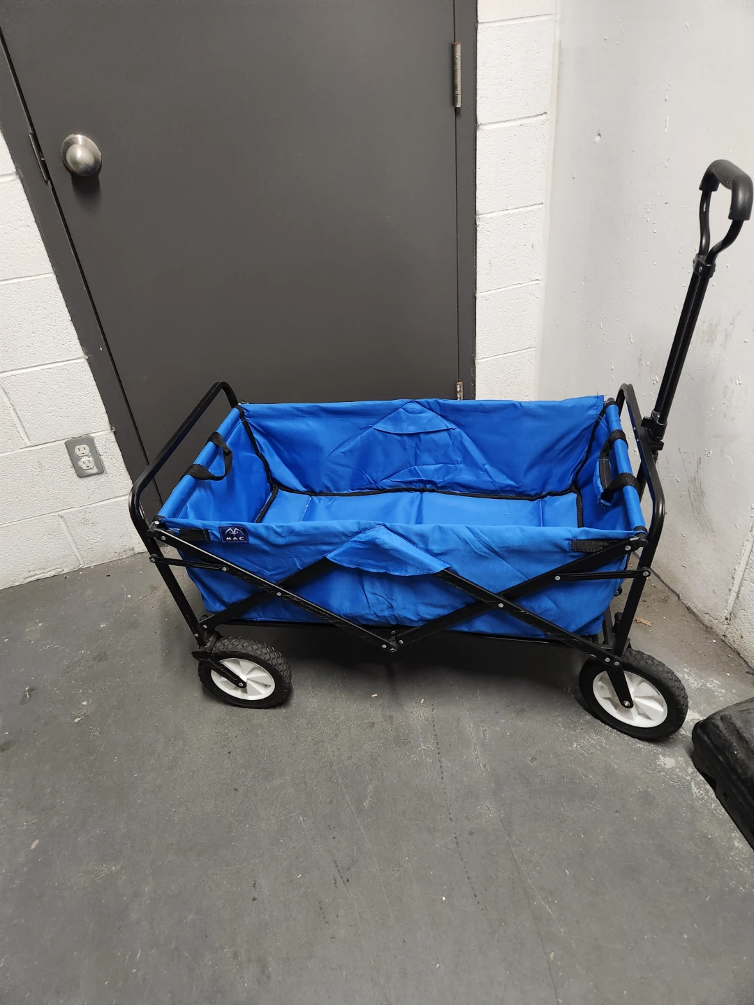 Blue Folding Utility Wagon