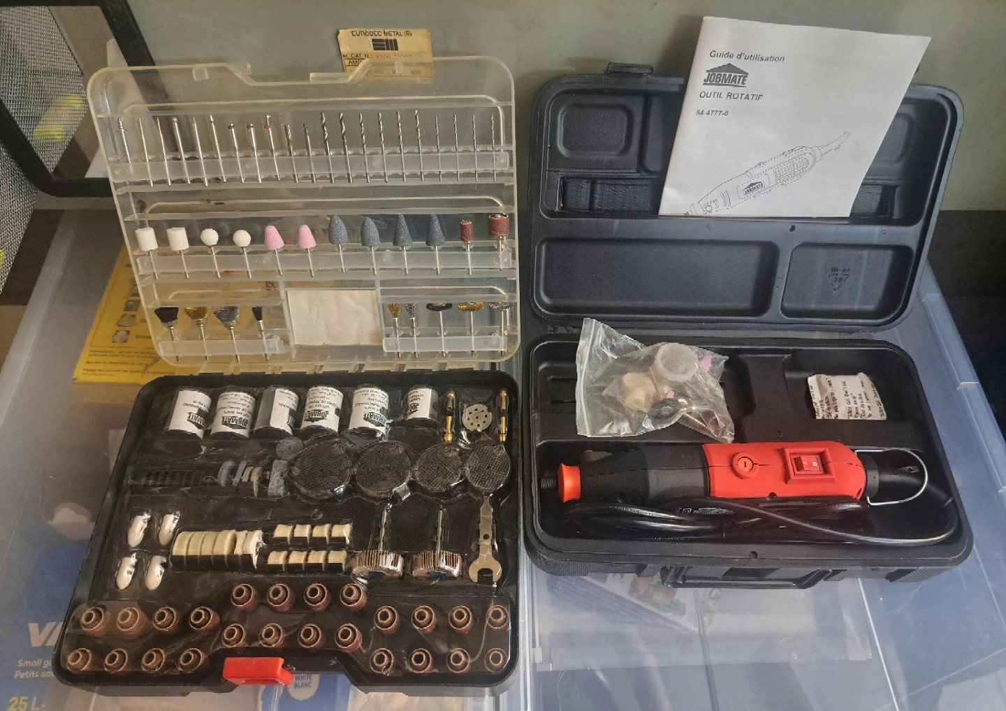 2 piece set JOBMATE Rotary Tool Accessory Set - 300 Pieces
