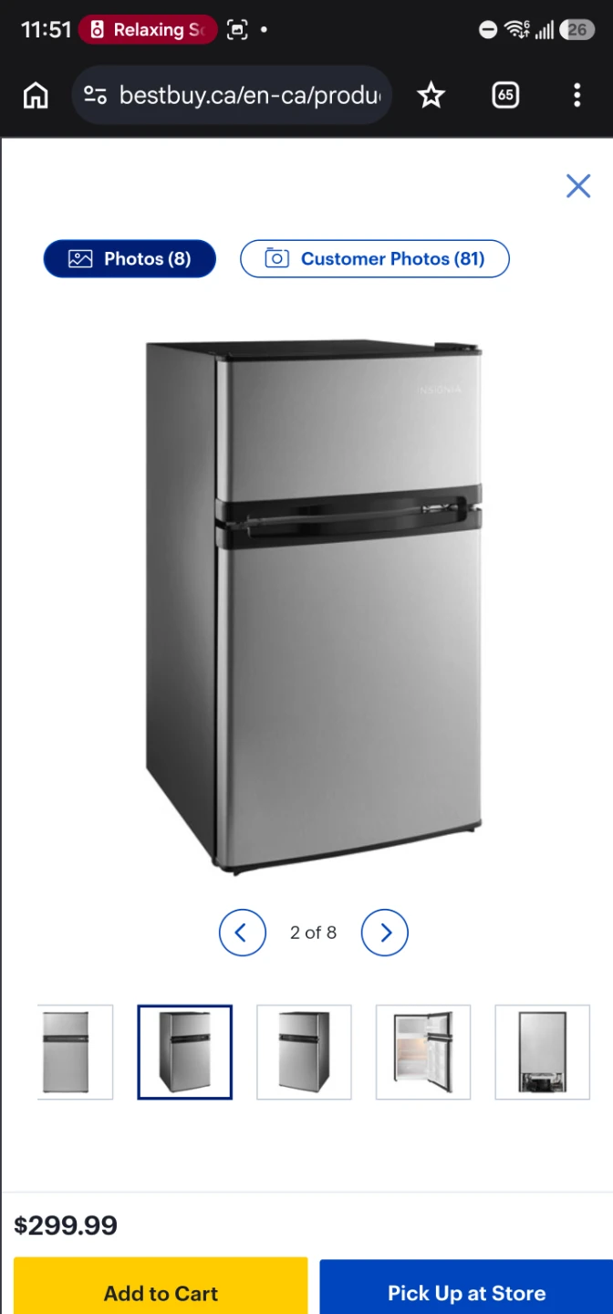 Insignia Mini Fridge - photo 3