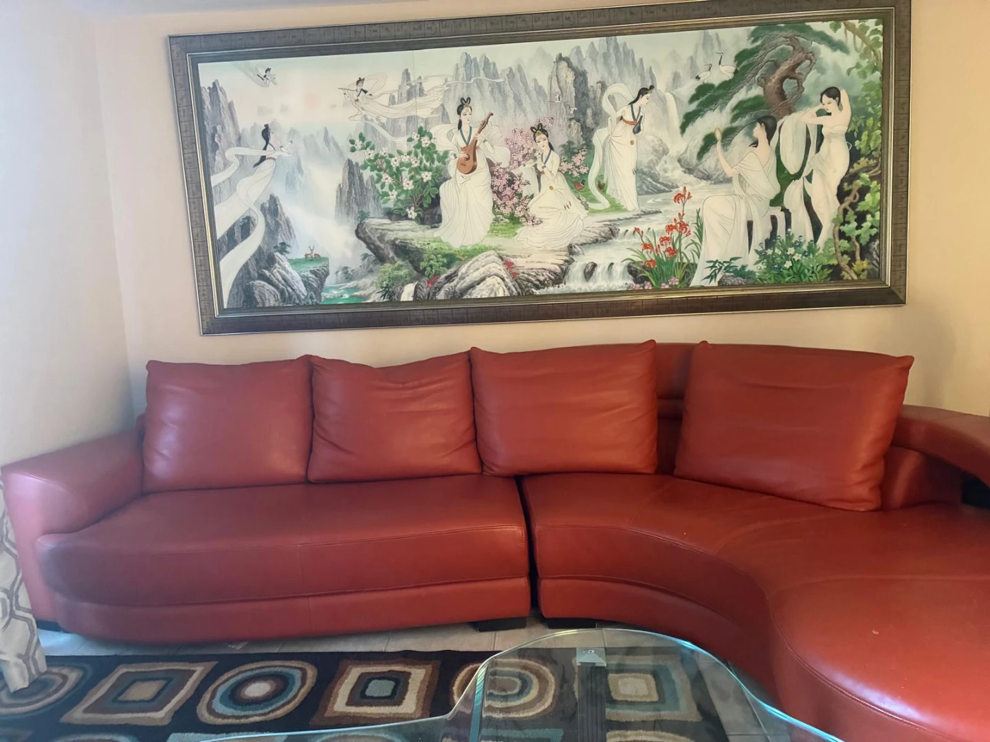 Couch and painting