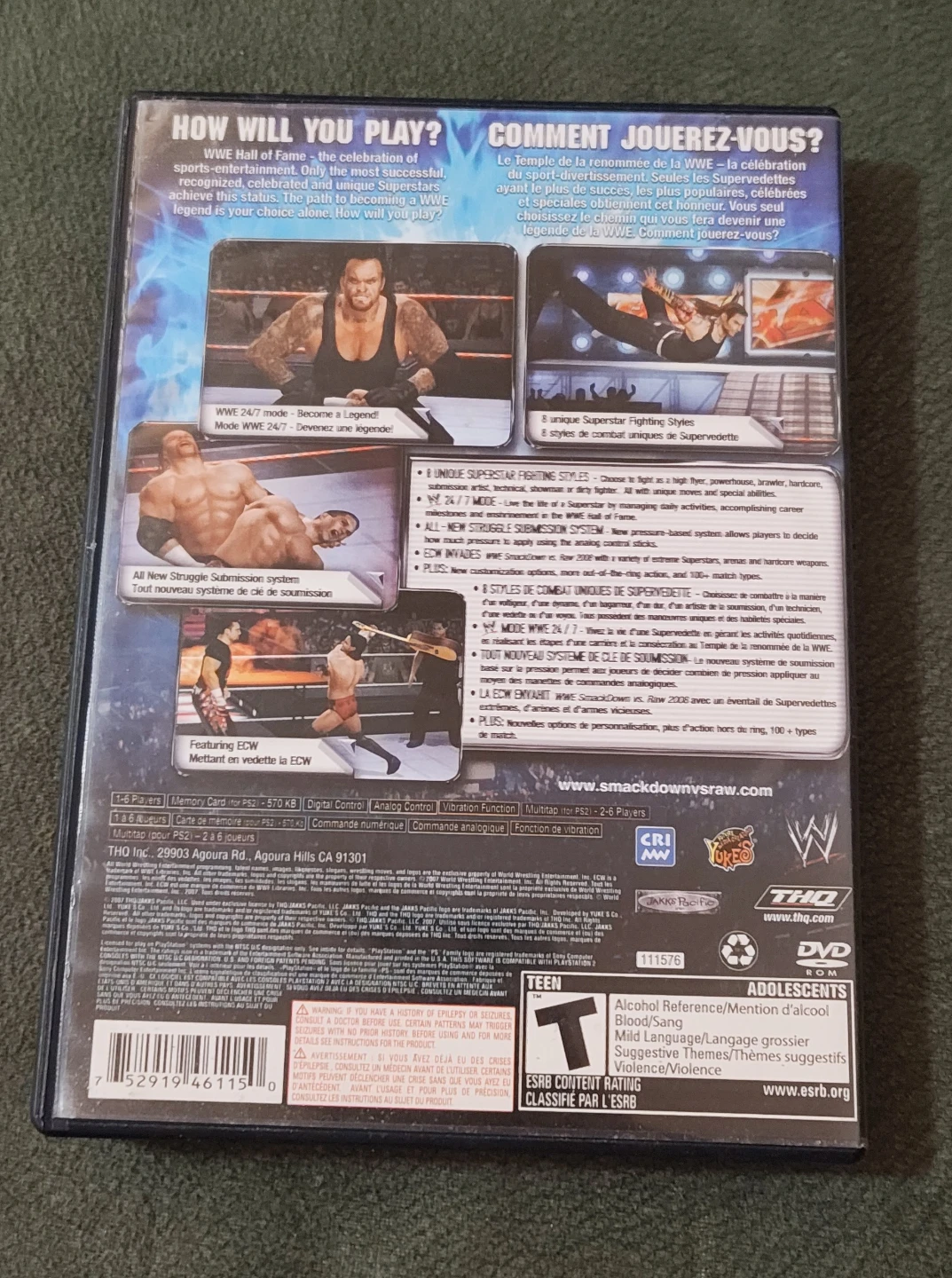 Smackdown vs Raw 2008 PlayStation 2 - photo 2