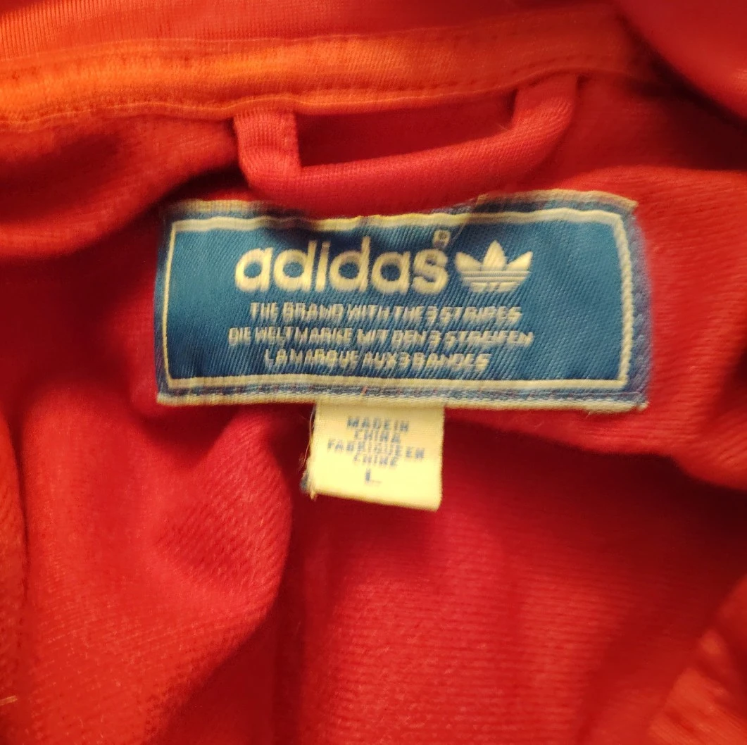 Vintage Adidas Originals Trefoil Track Jacket – Red (Size Large) - photo 2