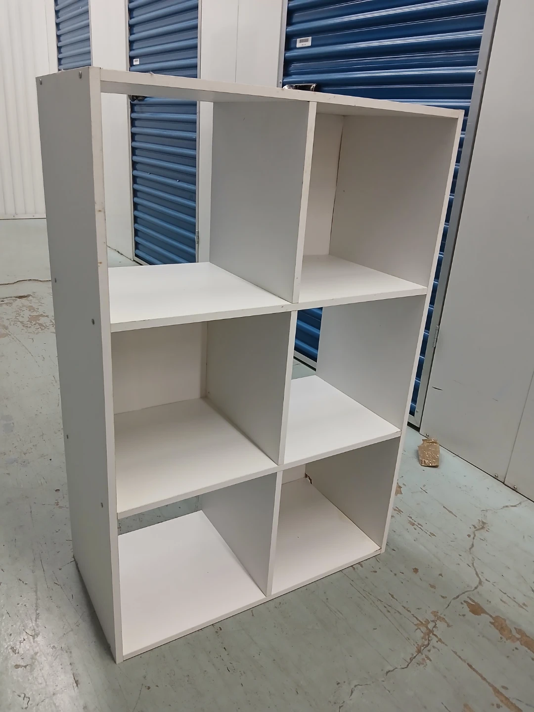 White 6-Cube Storage Shelf - photo 4