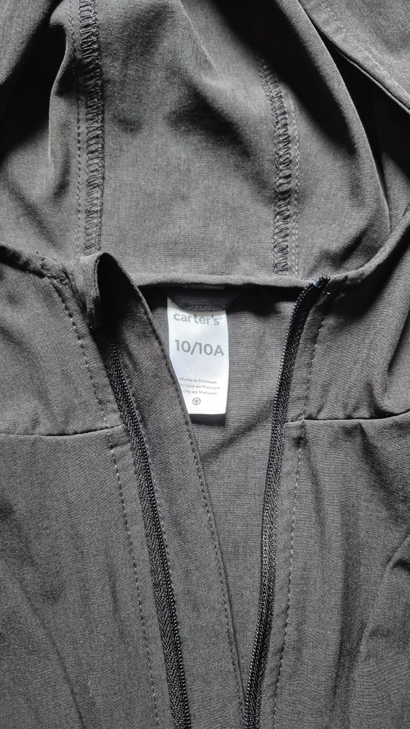 Carter's Black Pullover Hoodie - Size 10/10A - photo 2