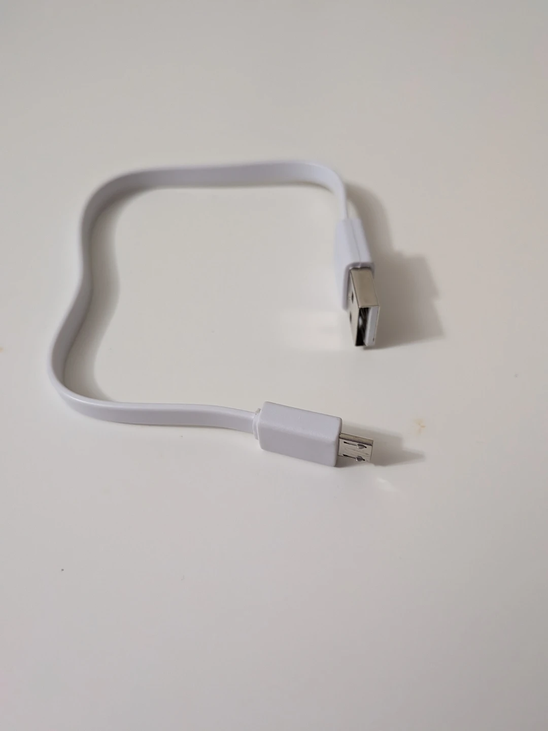 White USB to Micro USB Cable