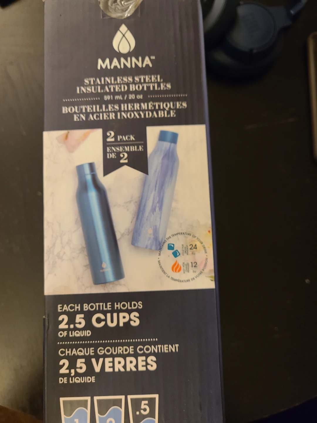 Manna Stainless Steel Insulated Bottles - 2 Pack - photo 3