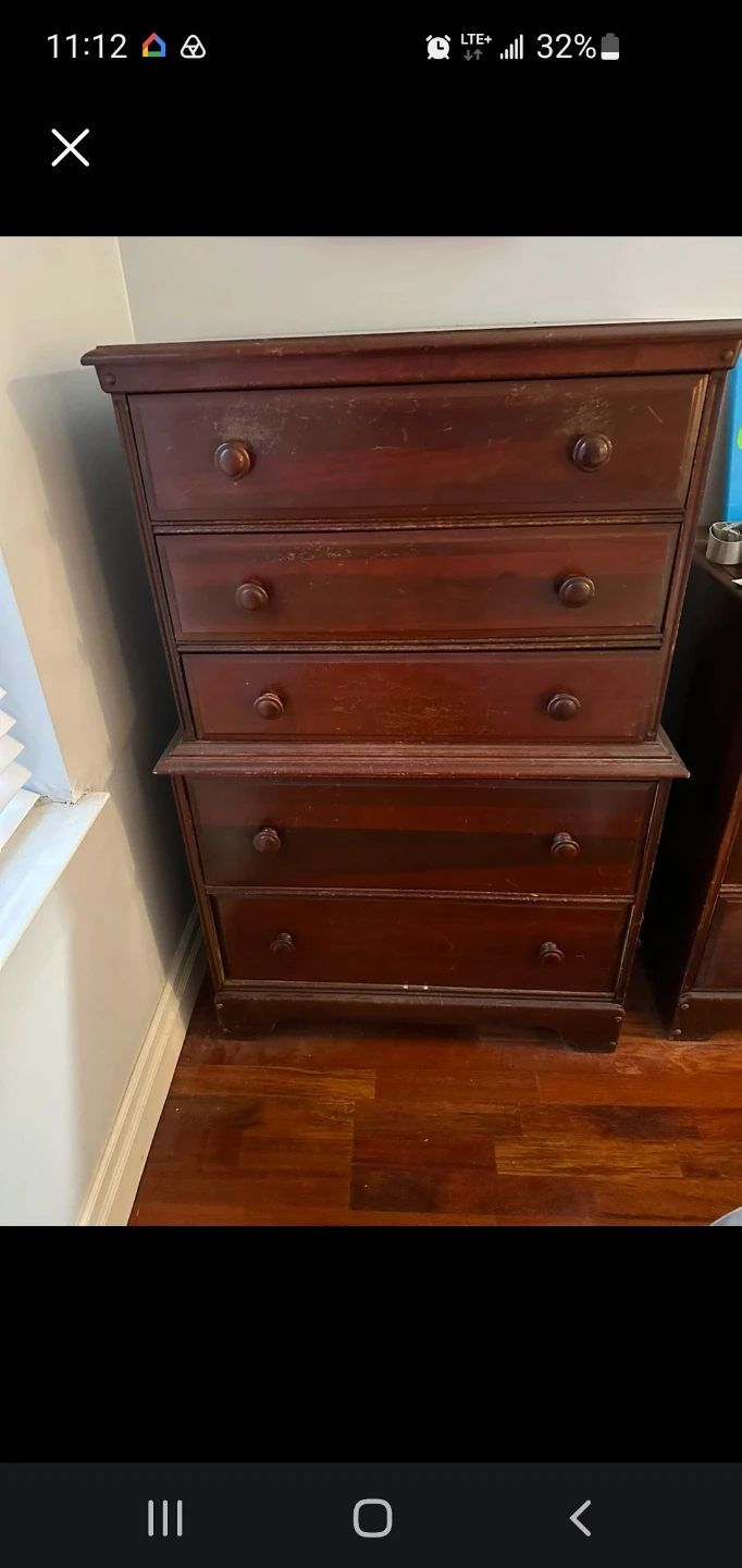 Antique Solid Wooden Dresser