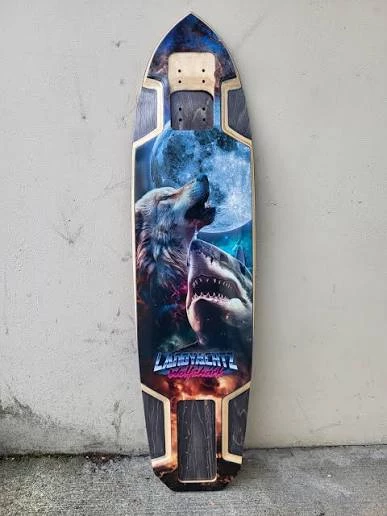 2025 Landyachtz Wolfshark Skateboard Complete Ready to Race - photo 3