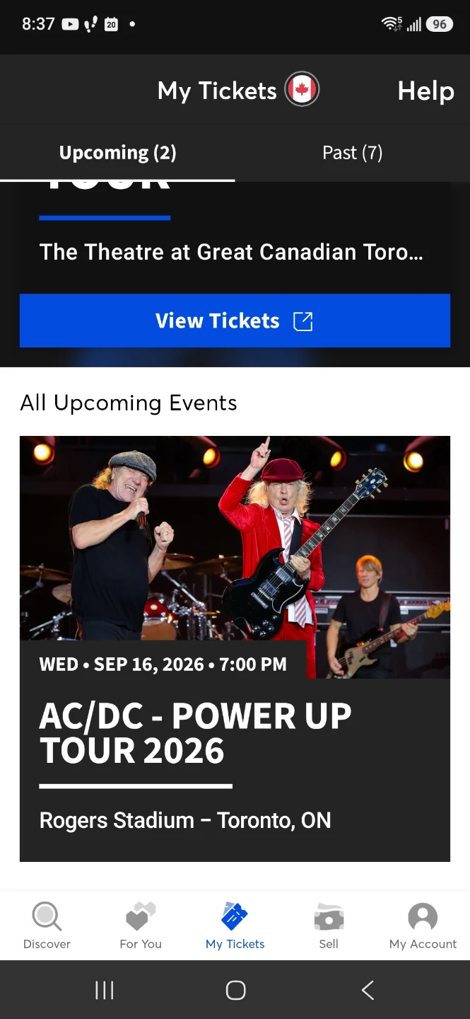 AC/DC CONCERT Tickets  Toronto