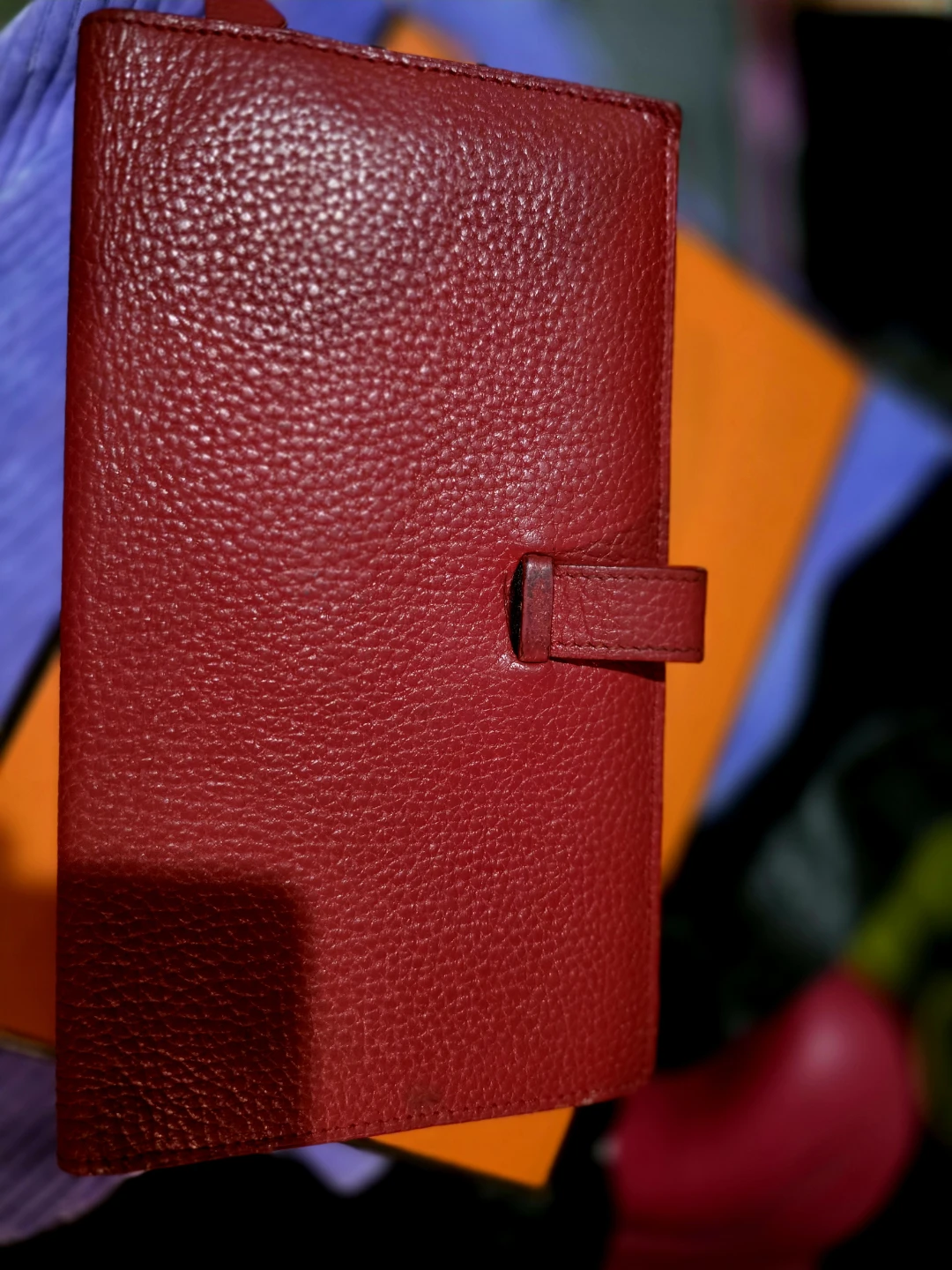 Hermès Red Leather Wallet - photo 4
