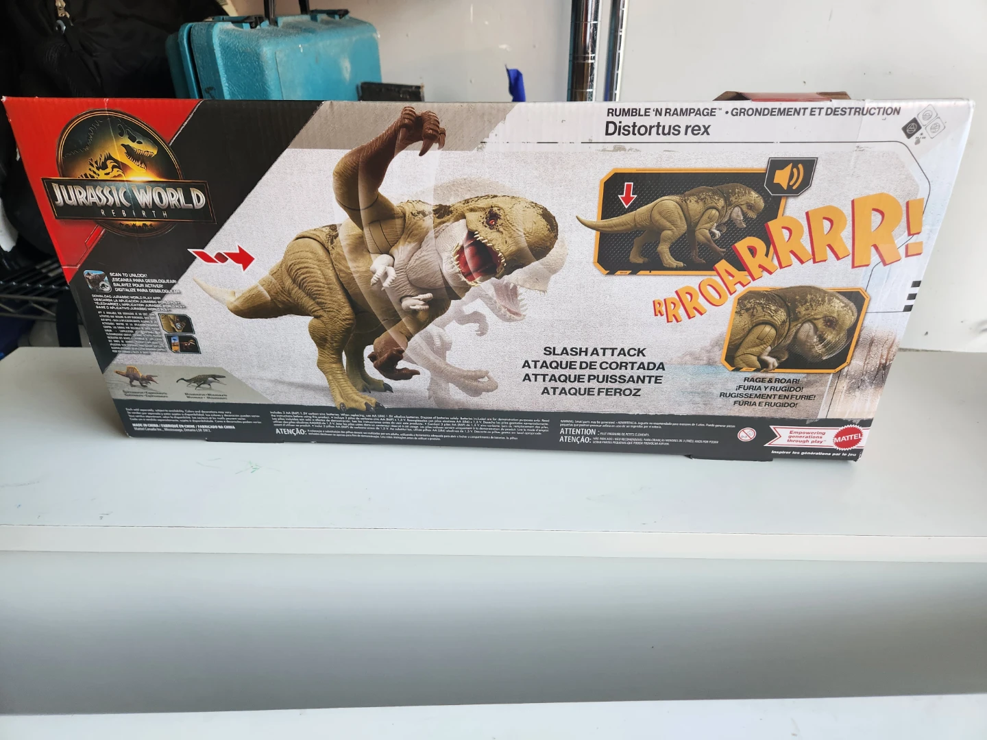 Jurassic World Rumble 'N Rampage Distortus Rex Toy - photo 2