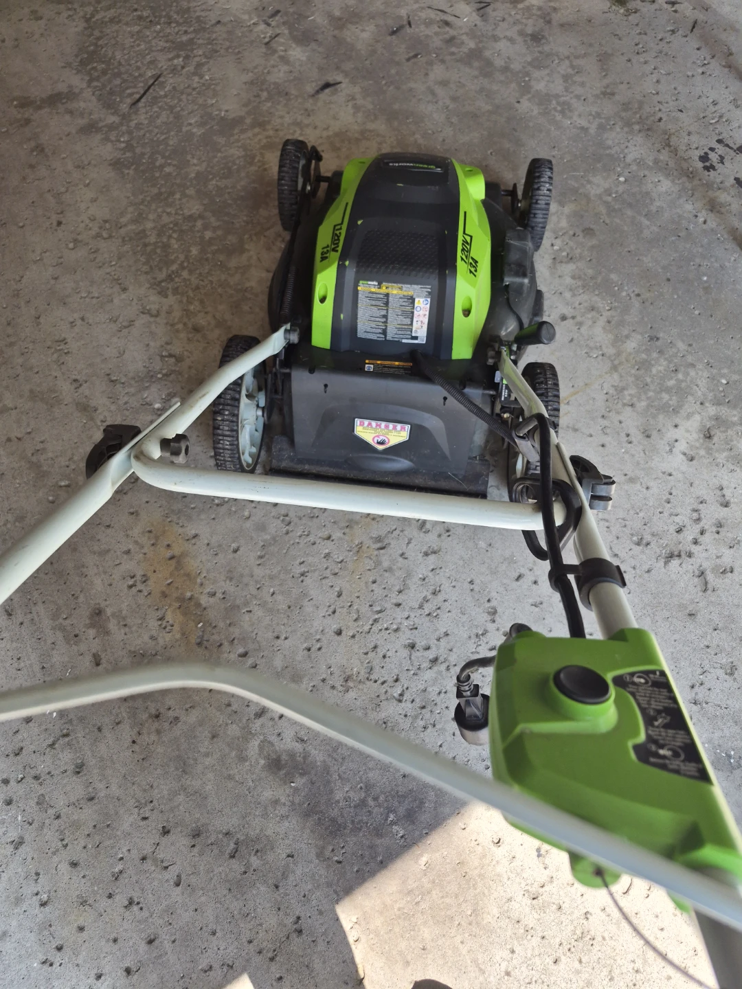 Greenworks 120V 13A Electric Mower - photo 5