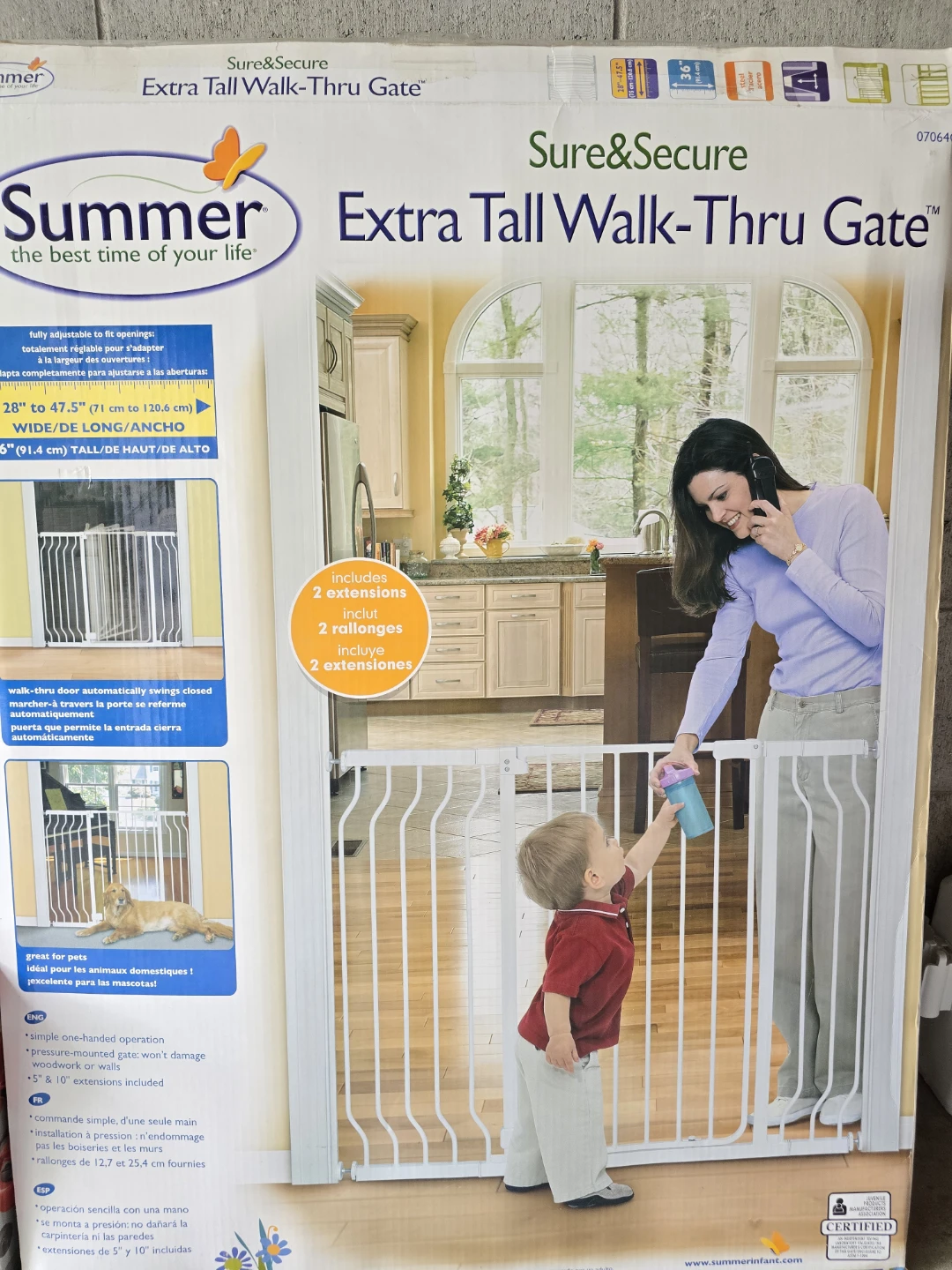 Summer Sure & Secure Extra Tall Walk-Thru Gate