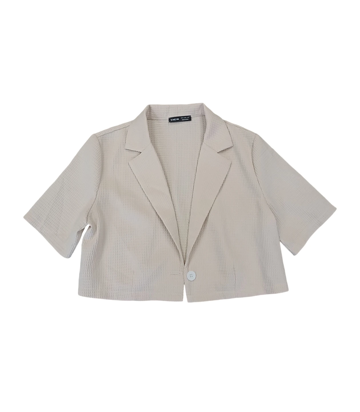 SHEIN Beige Cropped Blazer — Women’s Medium
