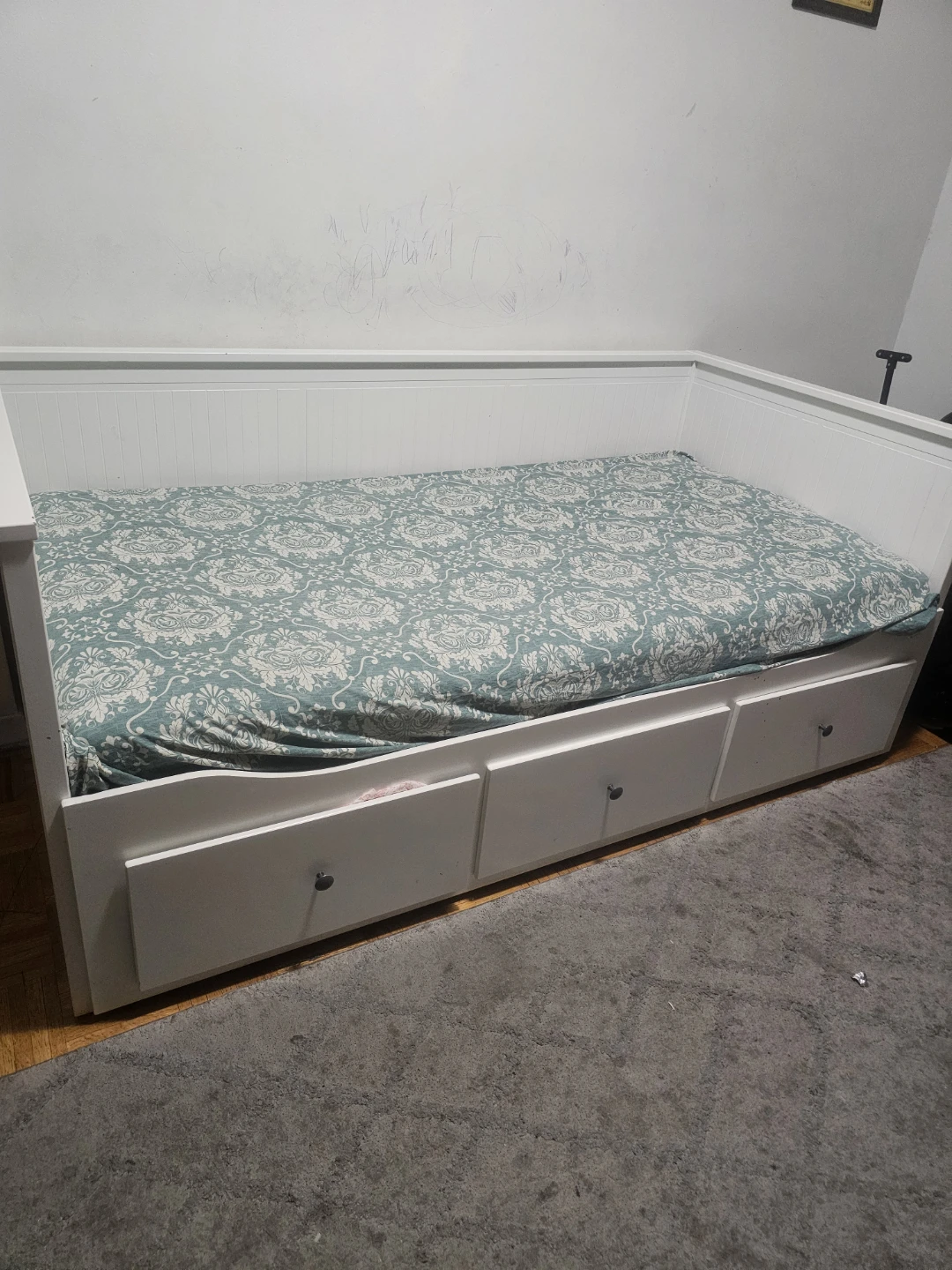 White Daybed with Storage Drawers ikea - photo 2