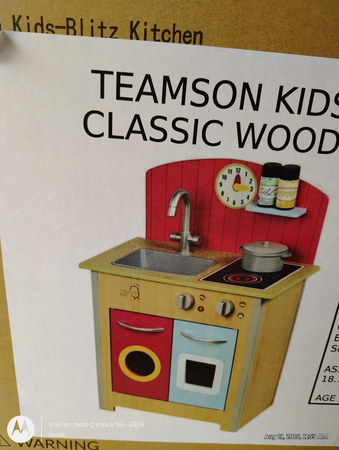 Teamson Kids Little Chef Classic Wooden Kitchen Playset - photo 2