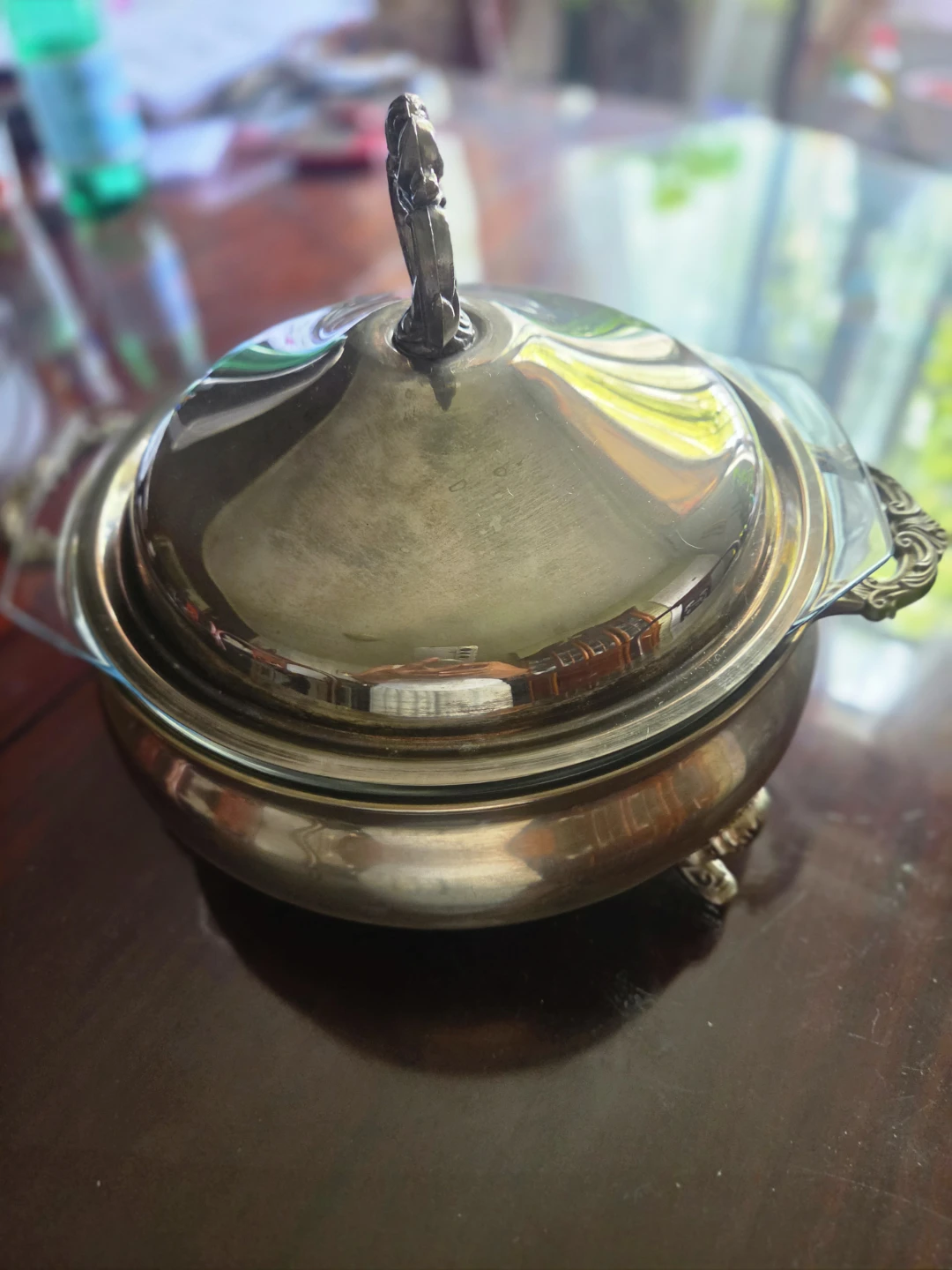 Vintage Silver Plated Serving Dish with Lid - photo 3