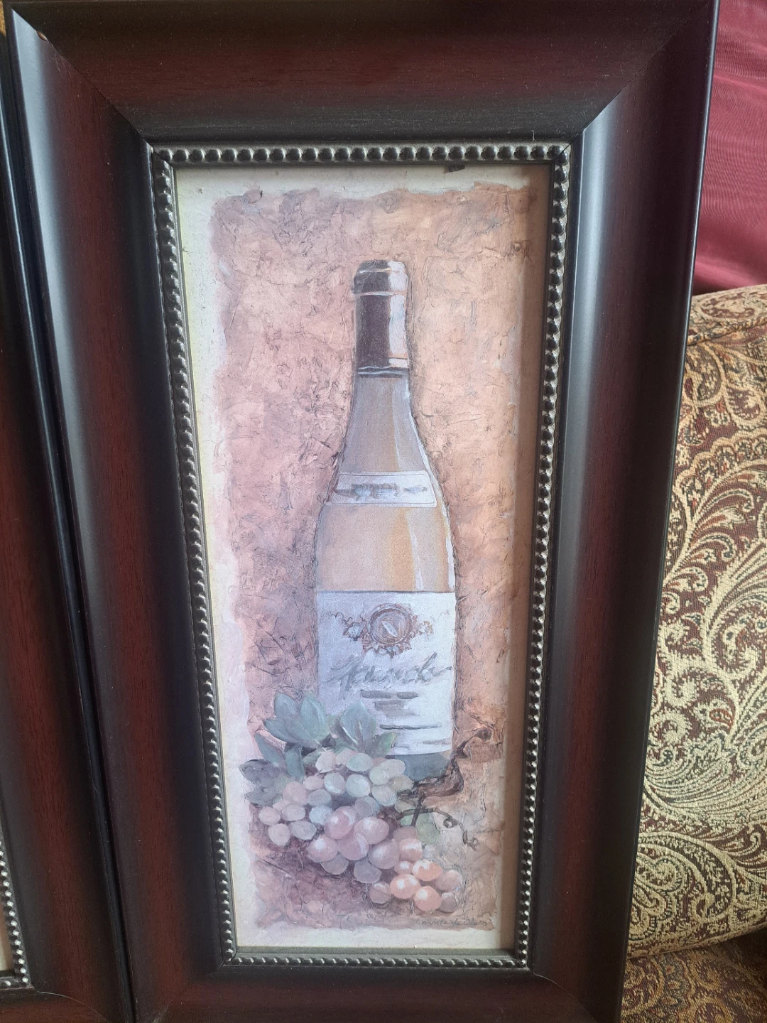 2 Framed Wine Bottle Prints - photo 3