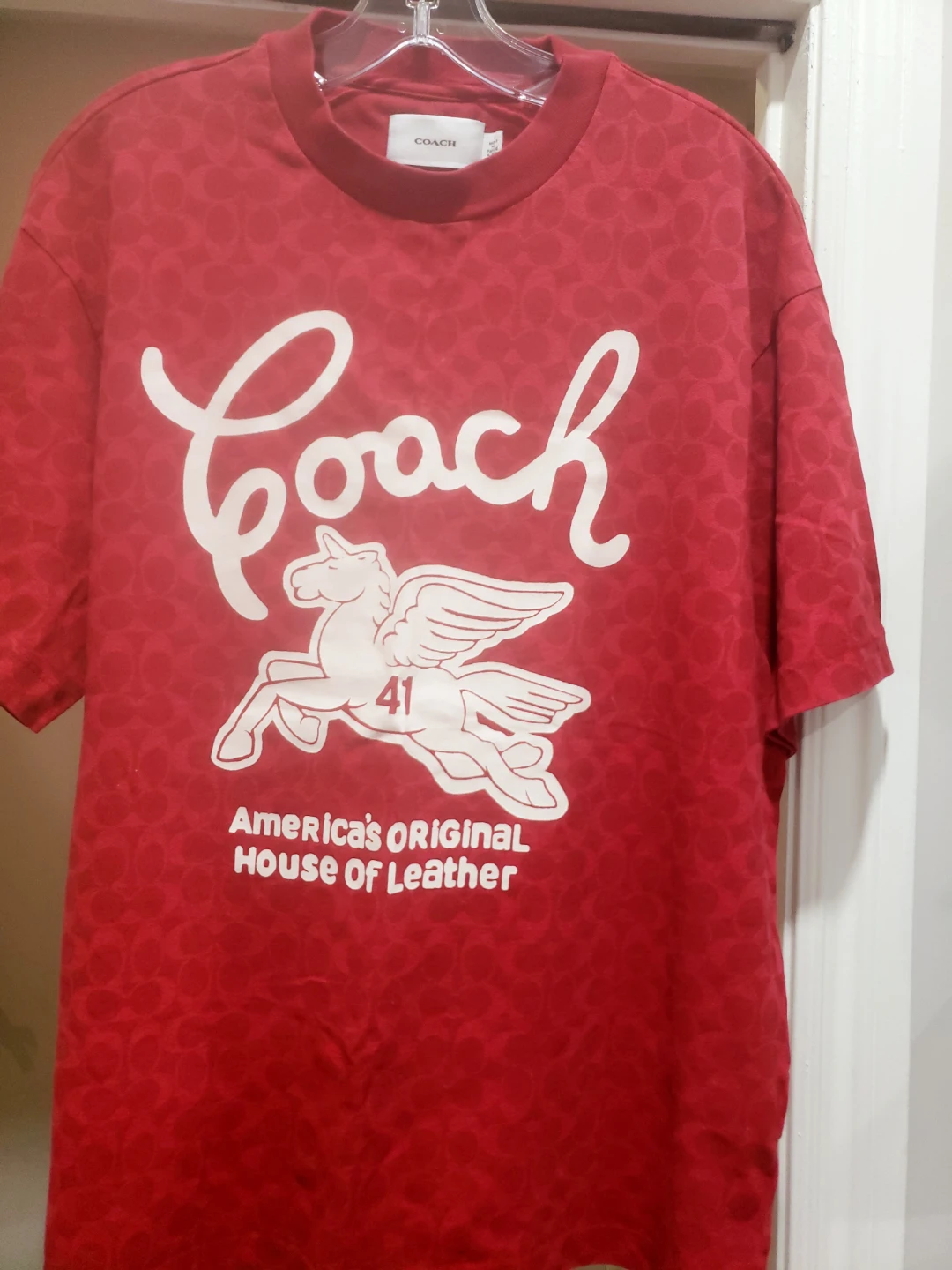 Coach Women Cotton T-Shirt in Signature pattern & Printed logo - photo 2