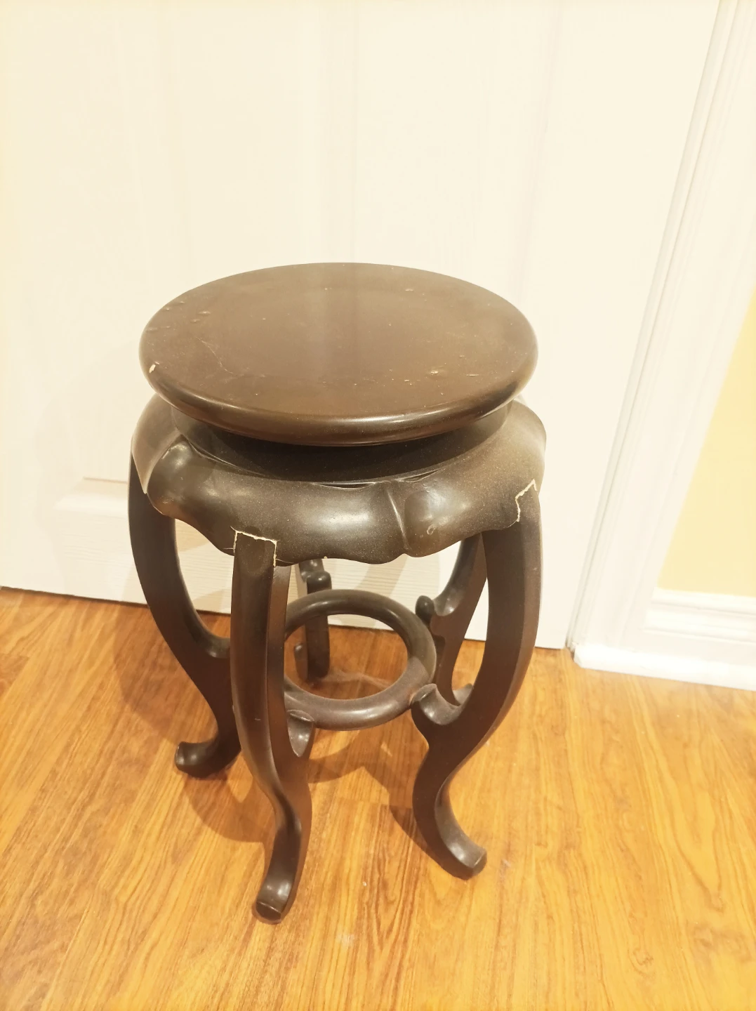 Dark Wood Plant Stand