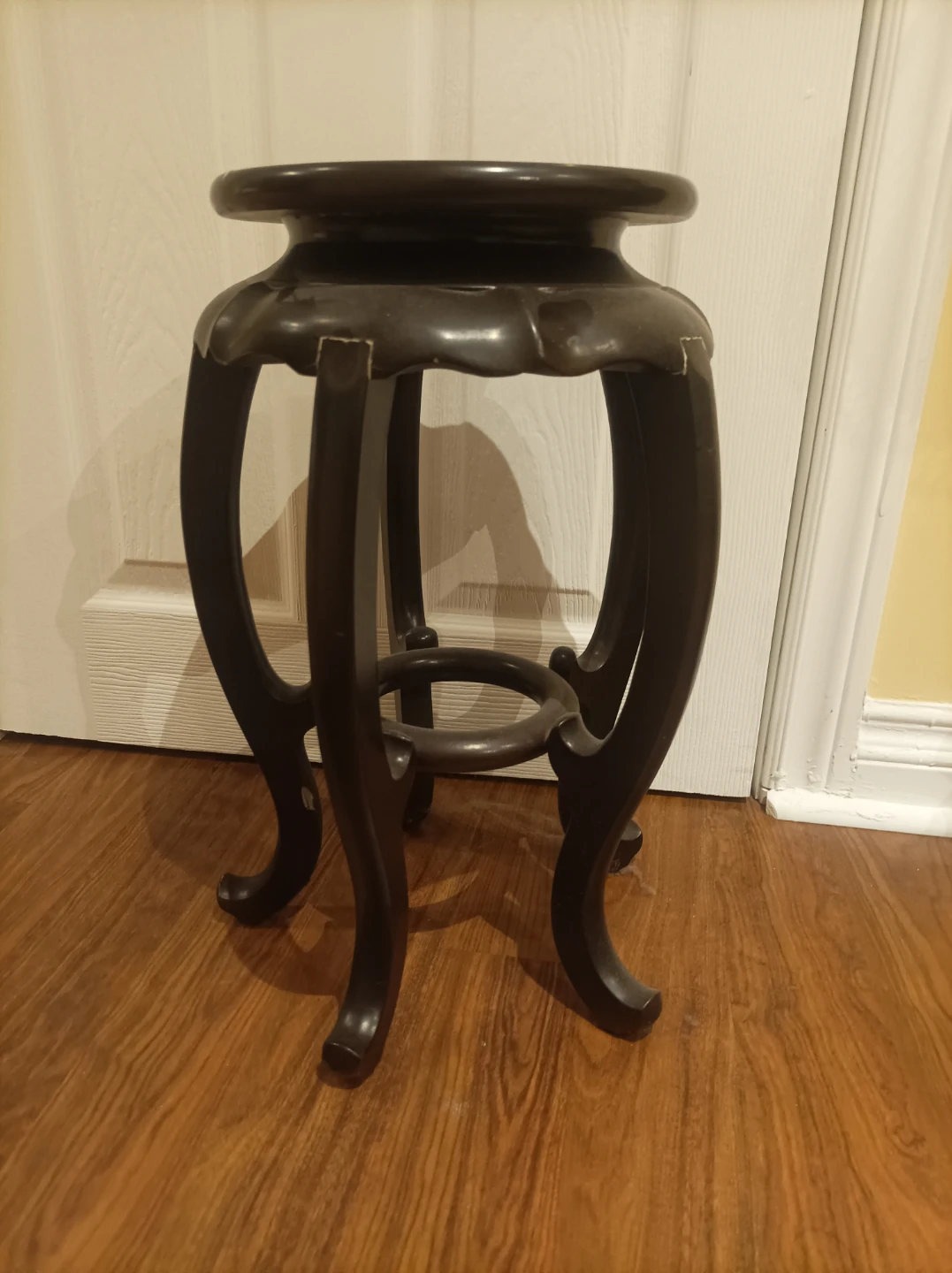 Dark Wood Plant Stand - photo 2