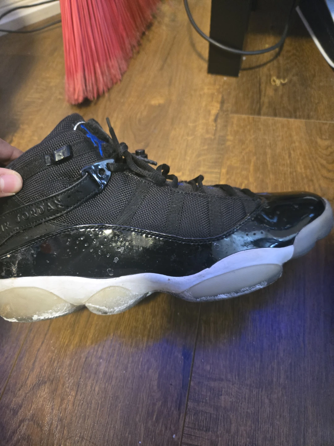 Jordan 6 Rings Black Blue Men's Sneakers - photo 2