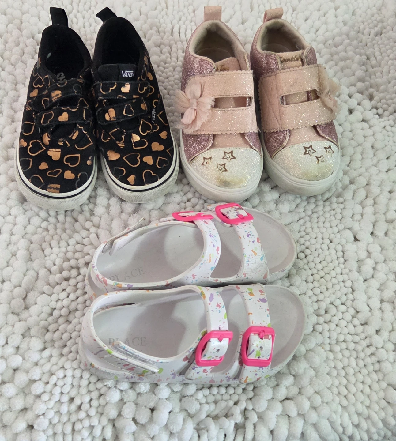 Kids Shoes Bundle - Vans, Glitter, The Children's Place - photo 2