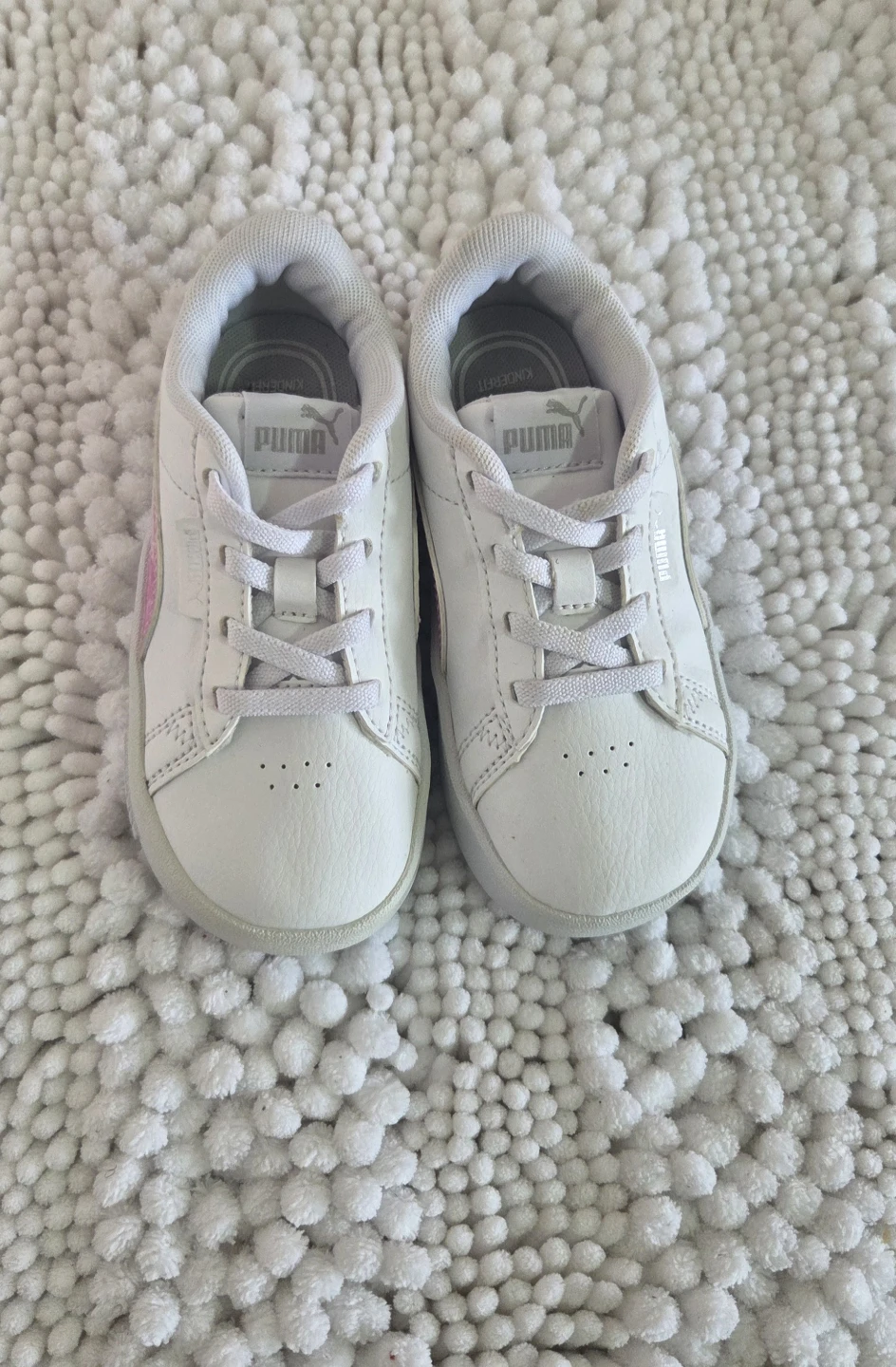 Puma Toddler White Pink Sneakers - photo 2