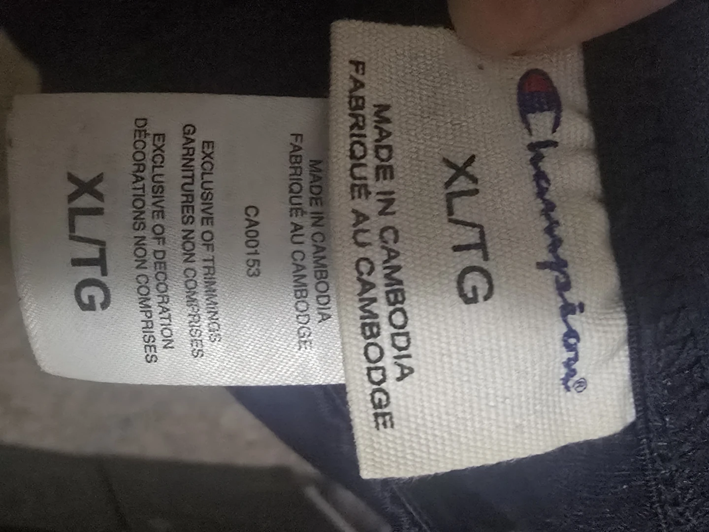 Champion XL Navy Blue Athletic Pants - photo 2