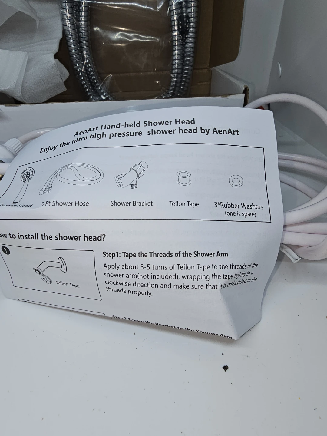 AenArt 5 Function Handheld Shower Set - photo 4