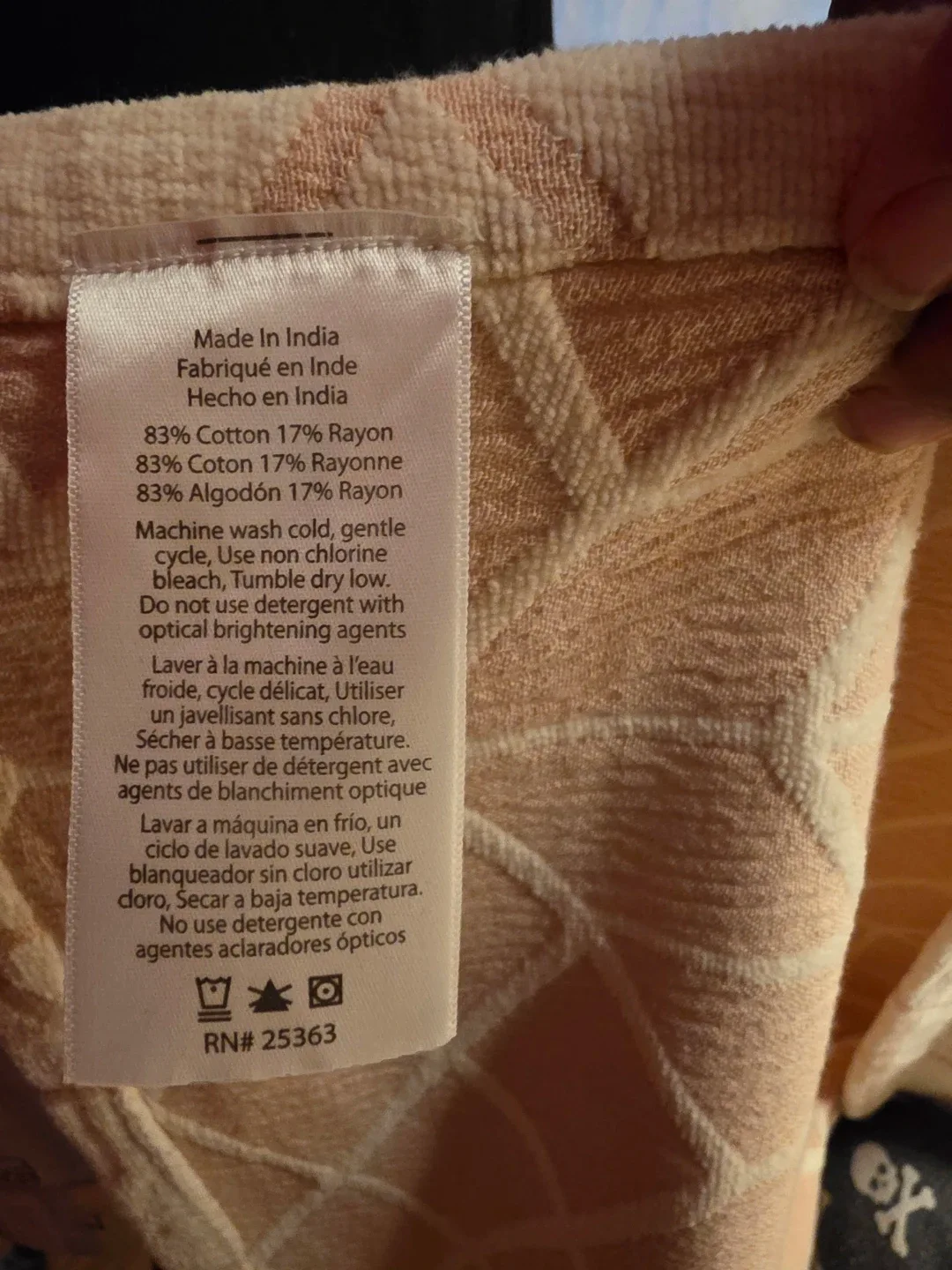 Cotton Blend Throw Blanket