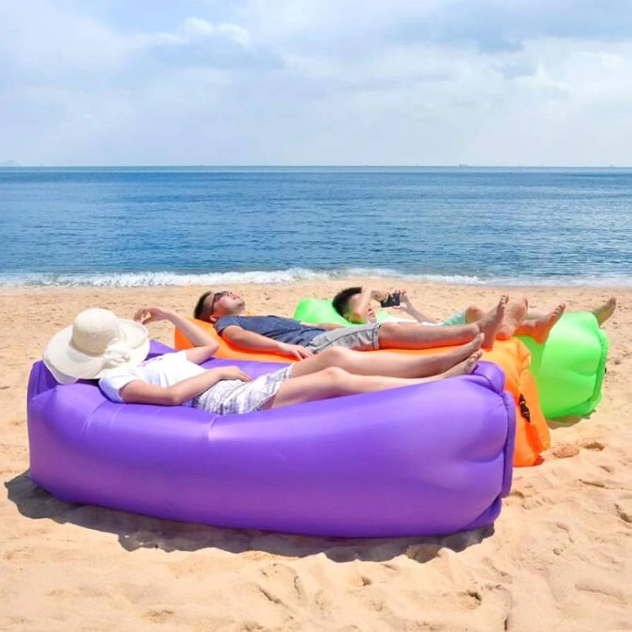 Air bag beach beds — 4X Inflatable loungers!