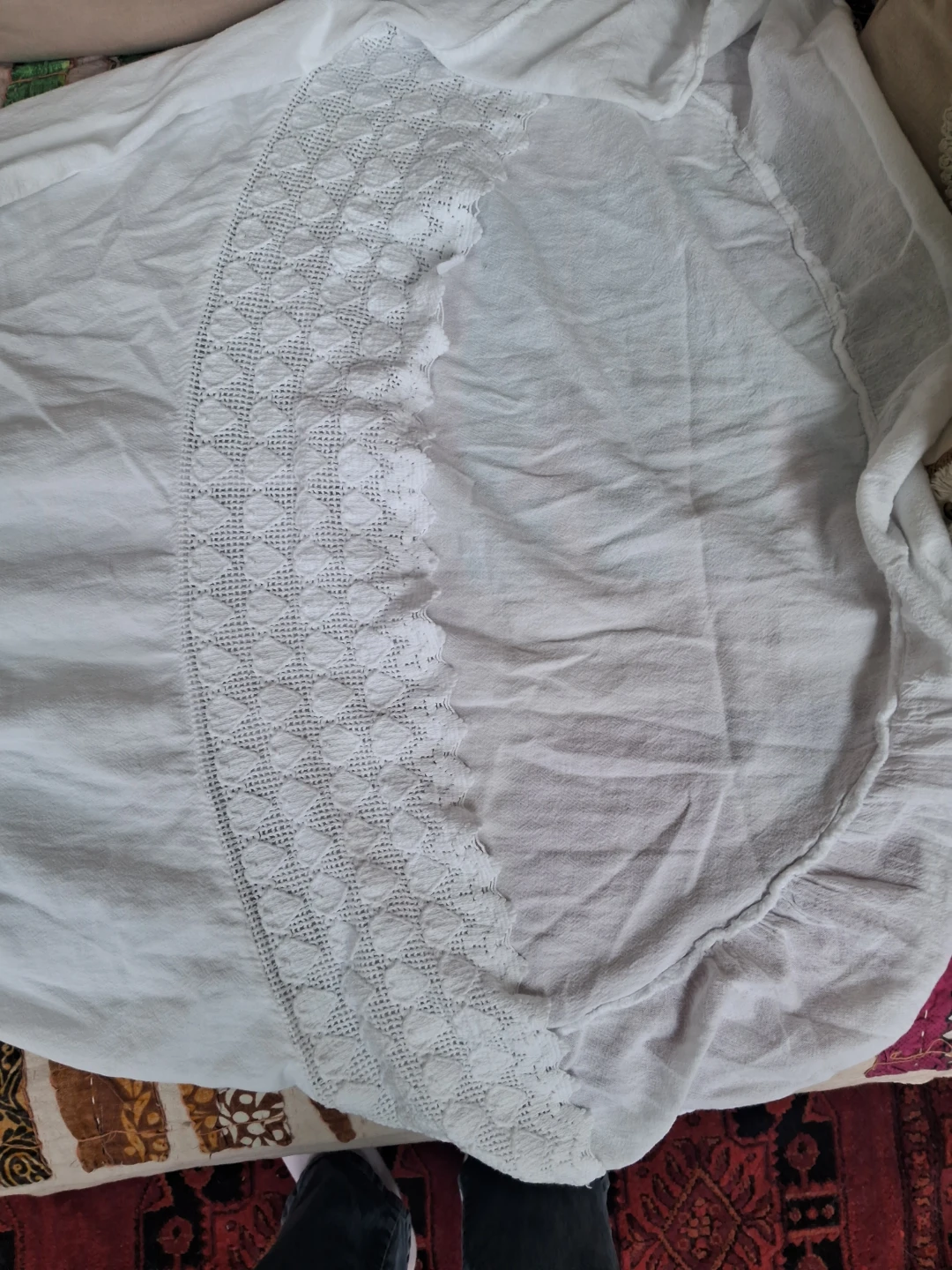 White Off-the-Shoulder Maxi Dress - photo 3