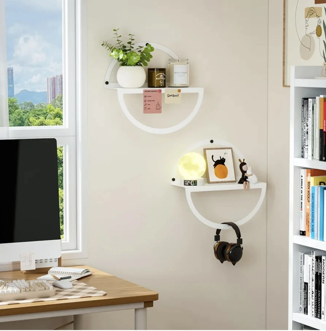 White Floating Shelves (Set of 2) - photo 2