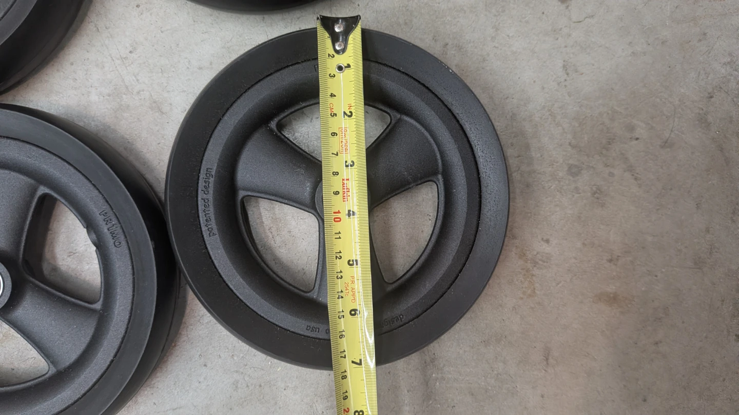 Primo wheelchair  "608-2RS" Black Replacement Wheels (Set of 4) - photo 4