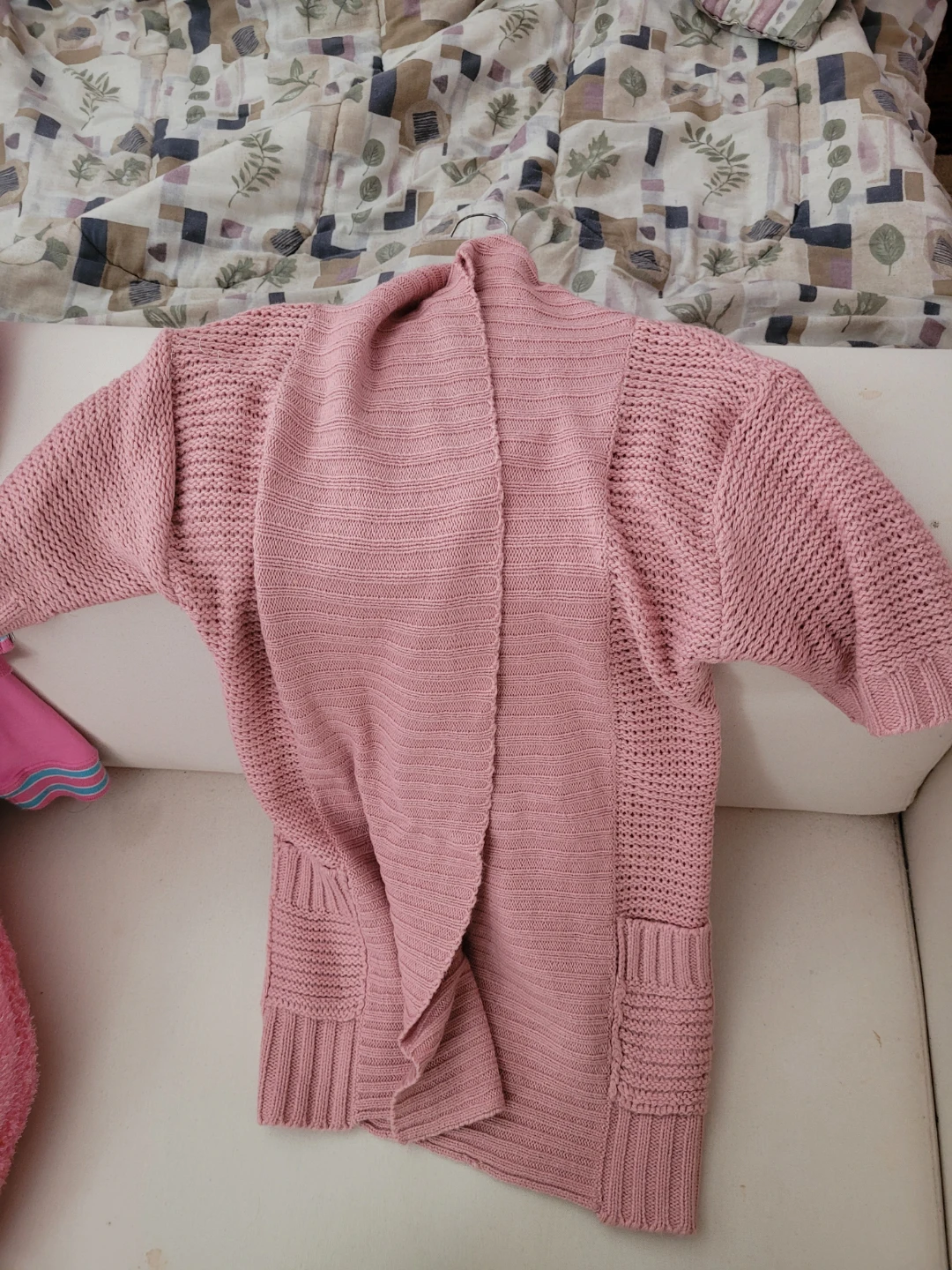 Pink Knit Cardigan