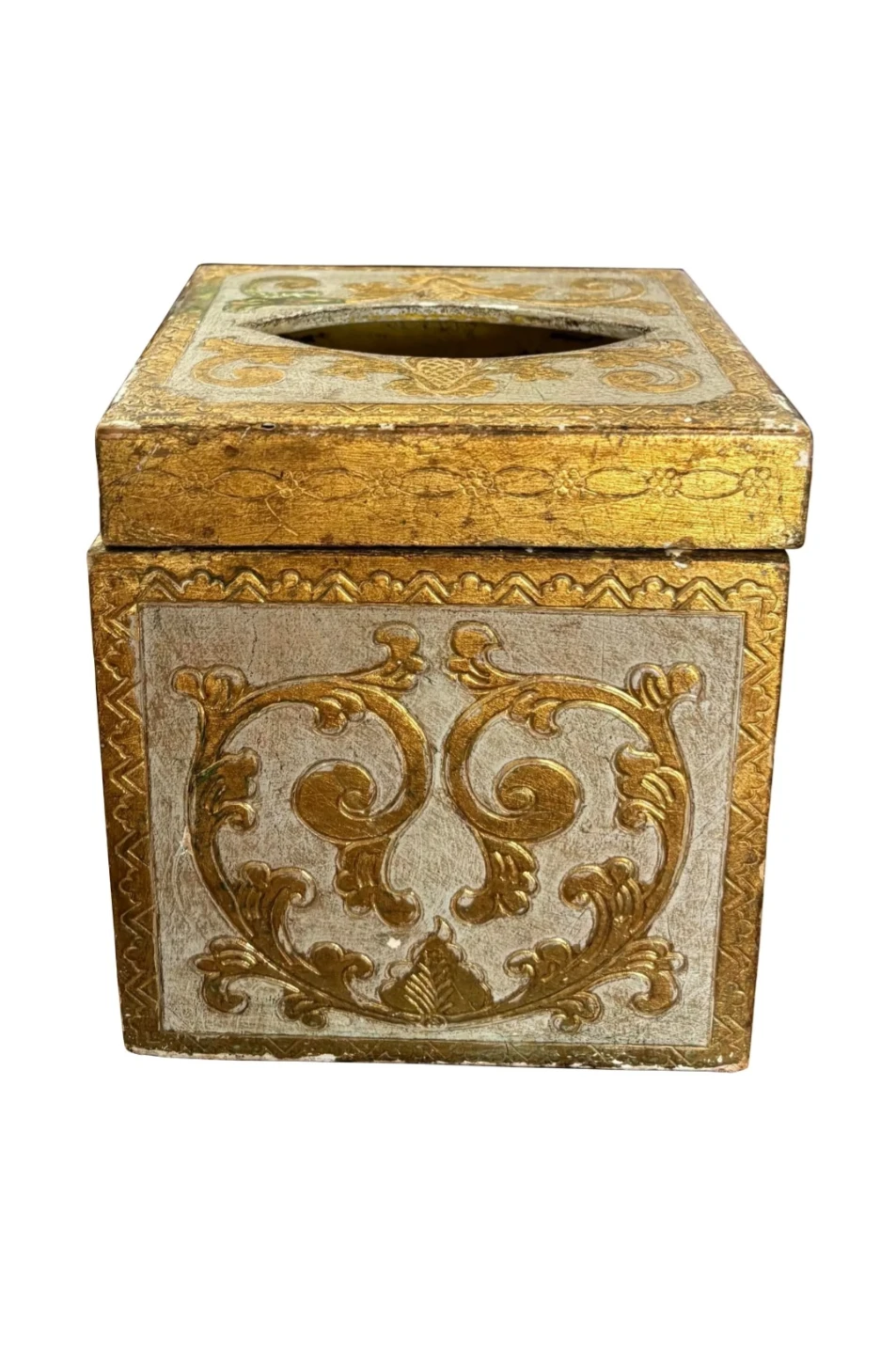 Vintage Rare Florentine Tissue Holder - photo 2