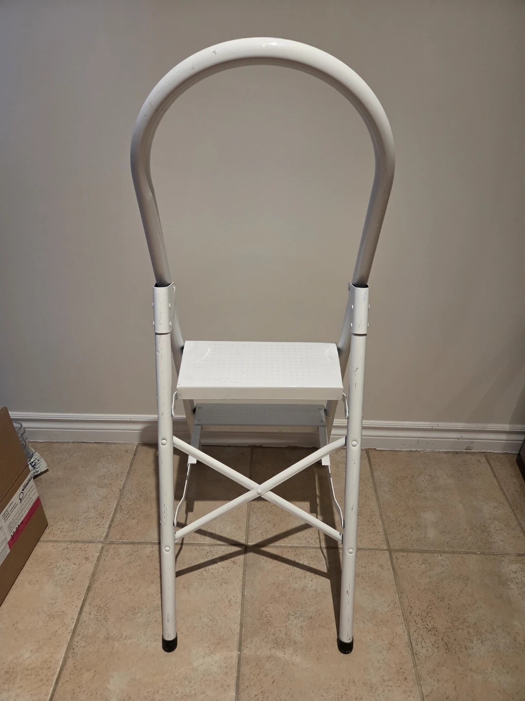White 2-Step Folding Step Stool - photo 4