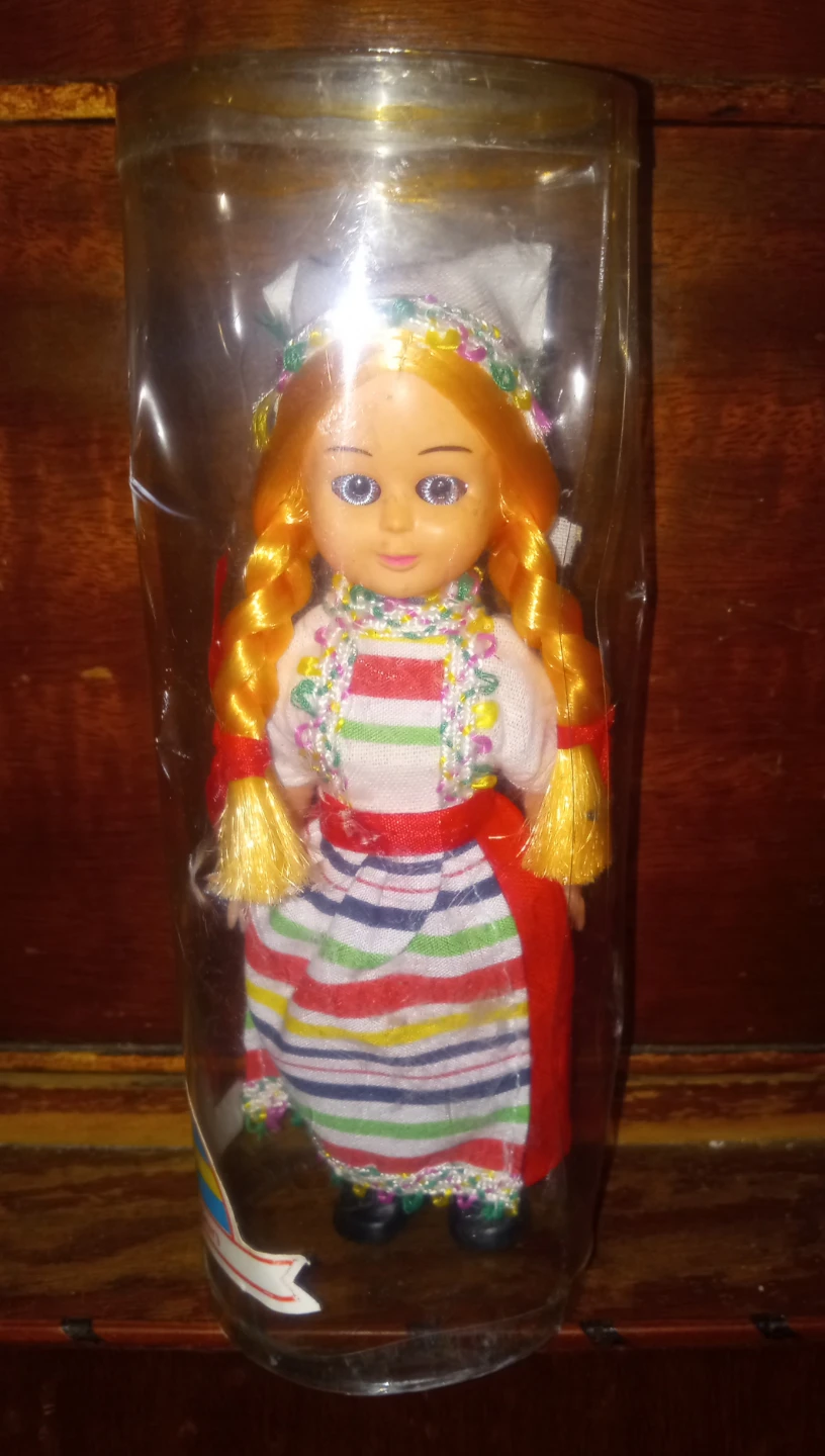 Vintage Souvenir Doll Wearing Traditional Swedish Outfit