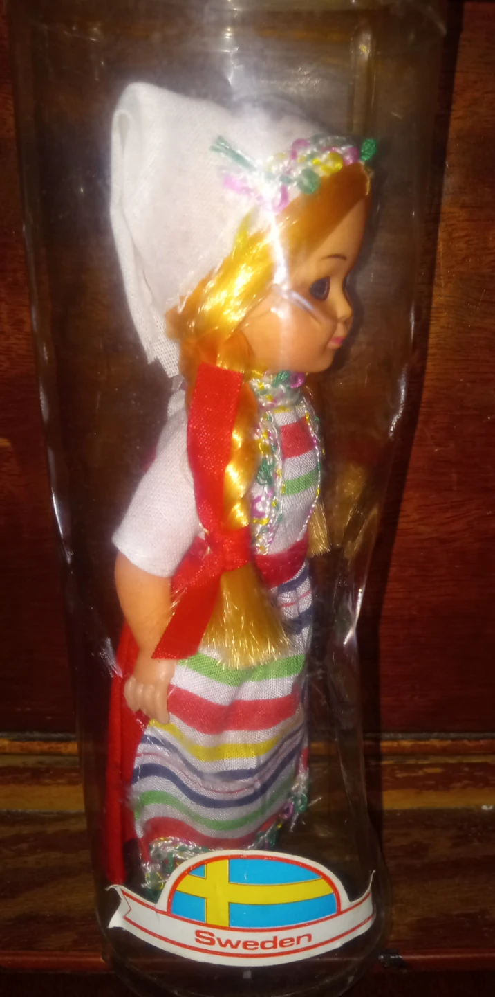Vintage Souvenir Doll Wearing Traditional Swedish Outfit - photo 2