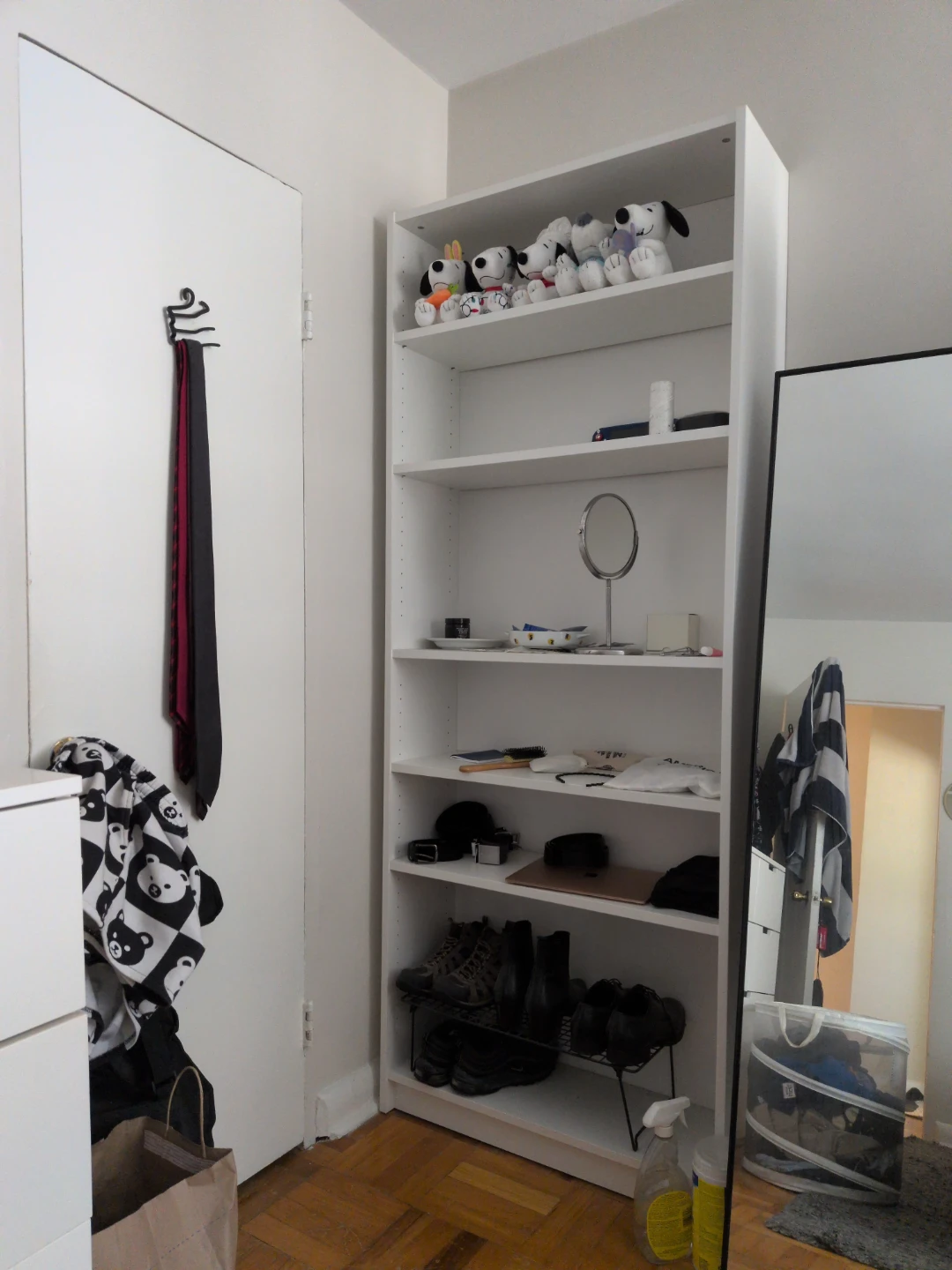 White Tall Bookshelf