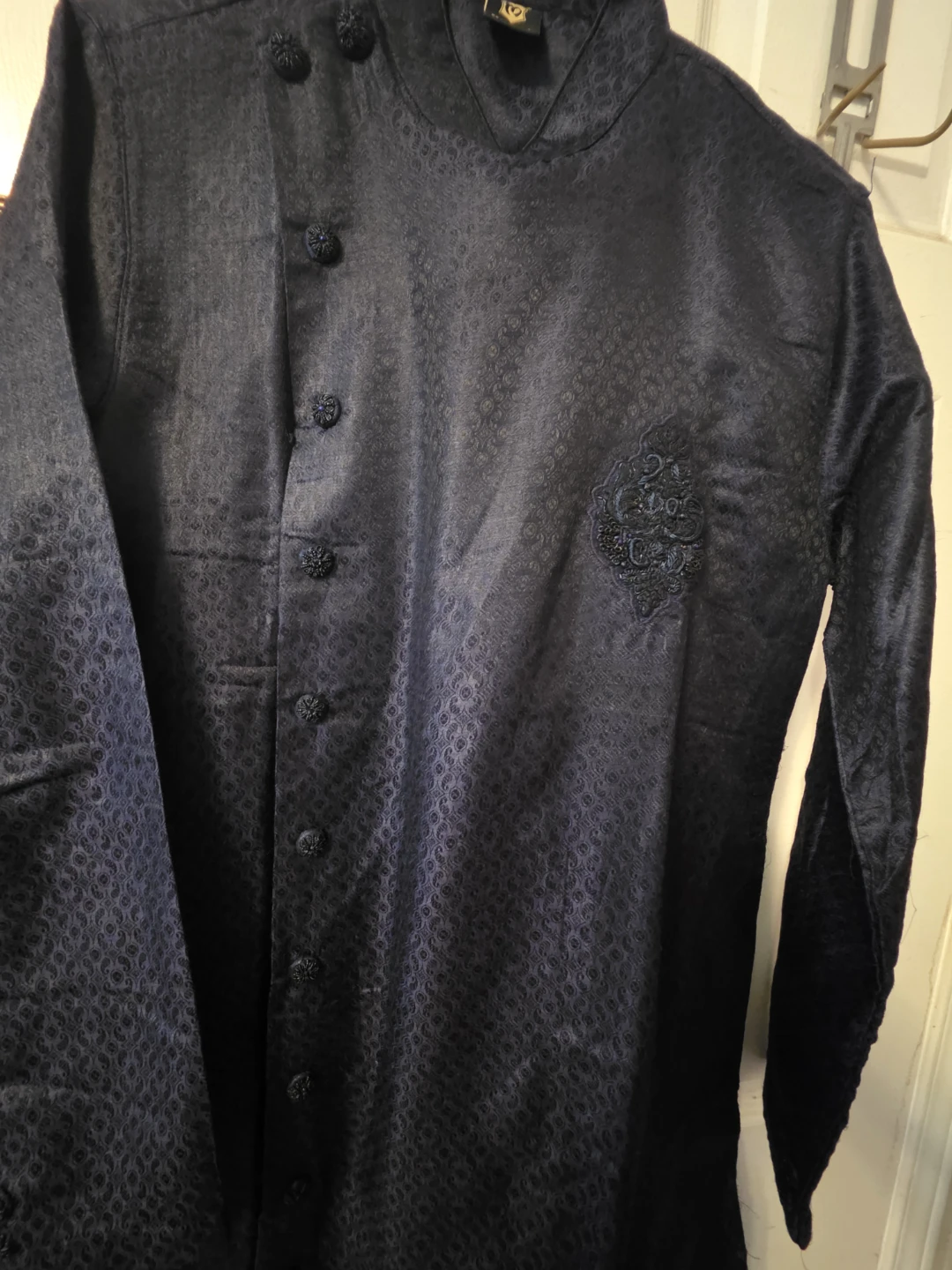 Manyavar Men's Blue light Sherwani Size M - photo 4