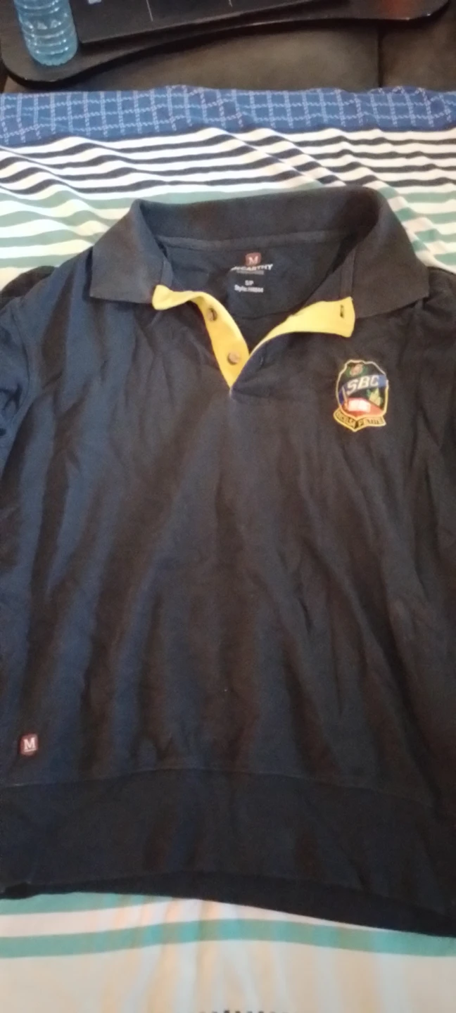 Men's Dark Blue Polo Shirt - photo 2