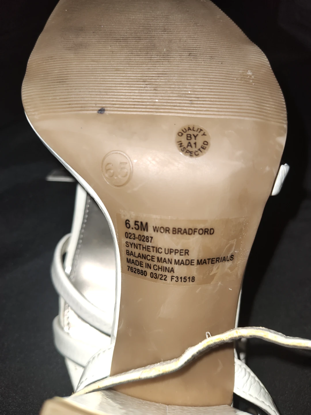 White Strappy Block Heels - photo 3