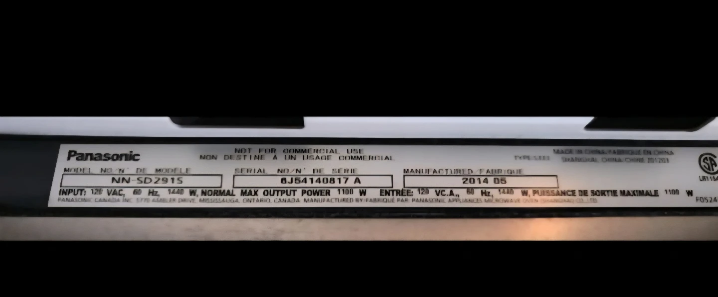 Panasonic Inverter Microwave NN-SD2915 - photo 5