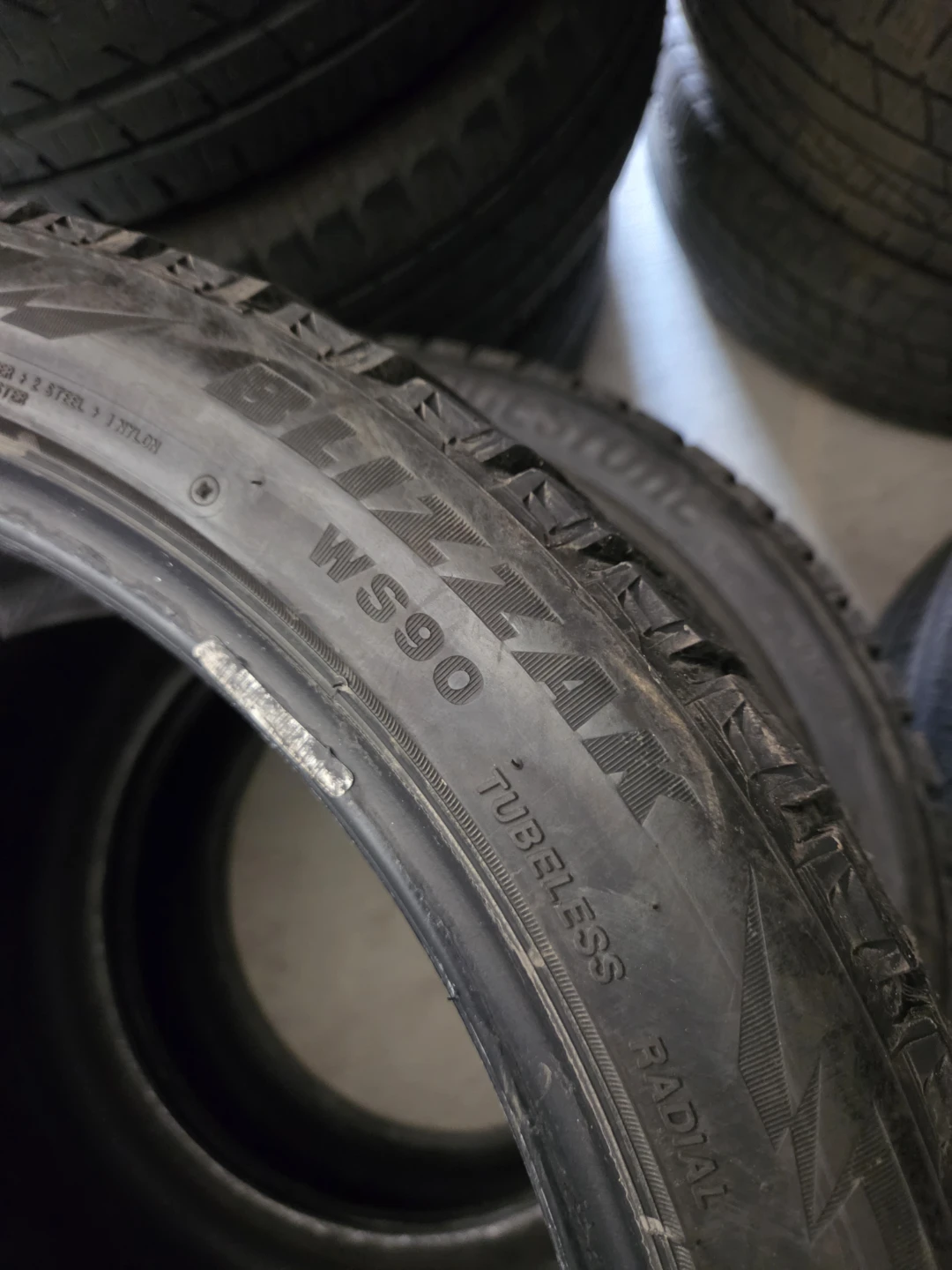3 tire Bridgestone Blizzak WS90 Winter Tires - 245/40R18 - photo 5