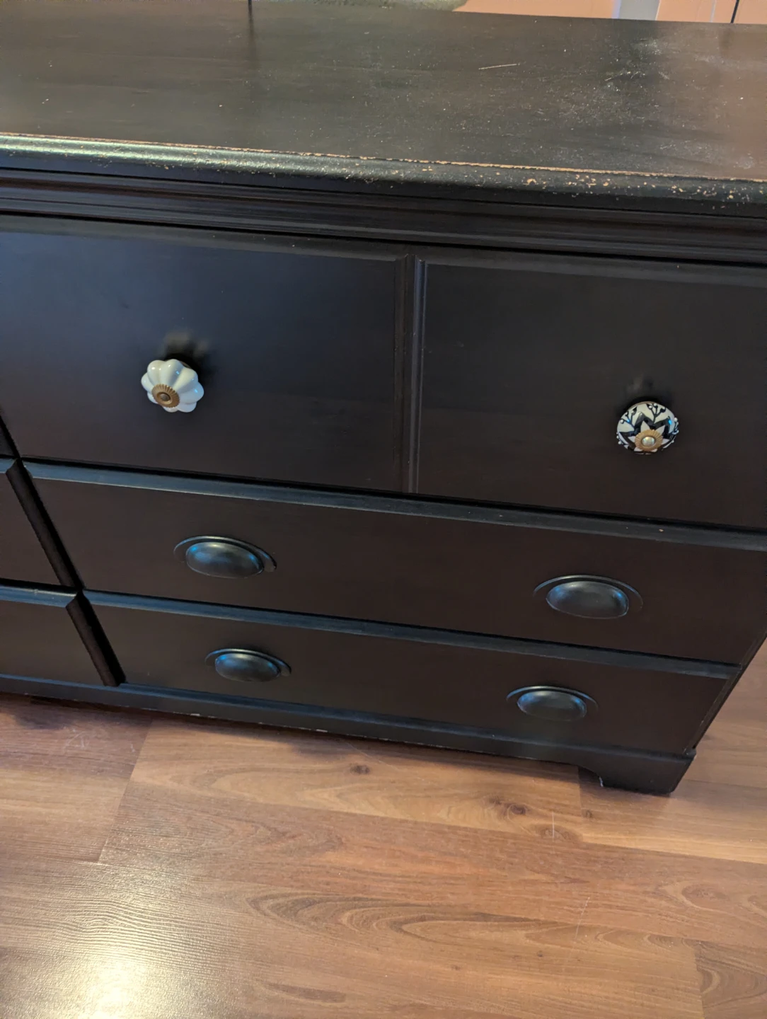 Black 6-Drawer Dresser - photo 2